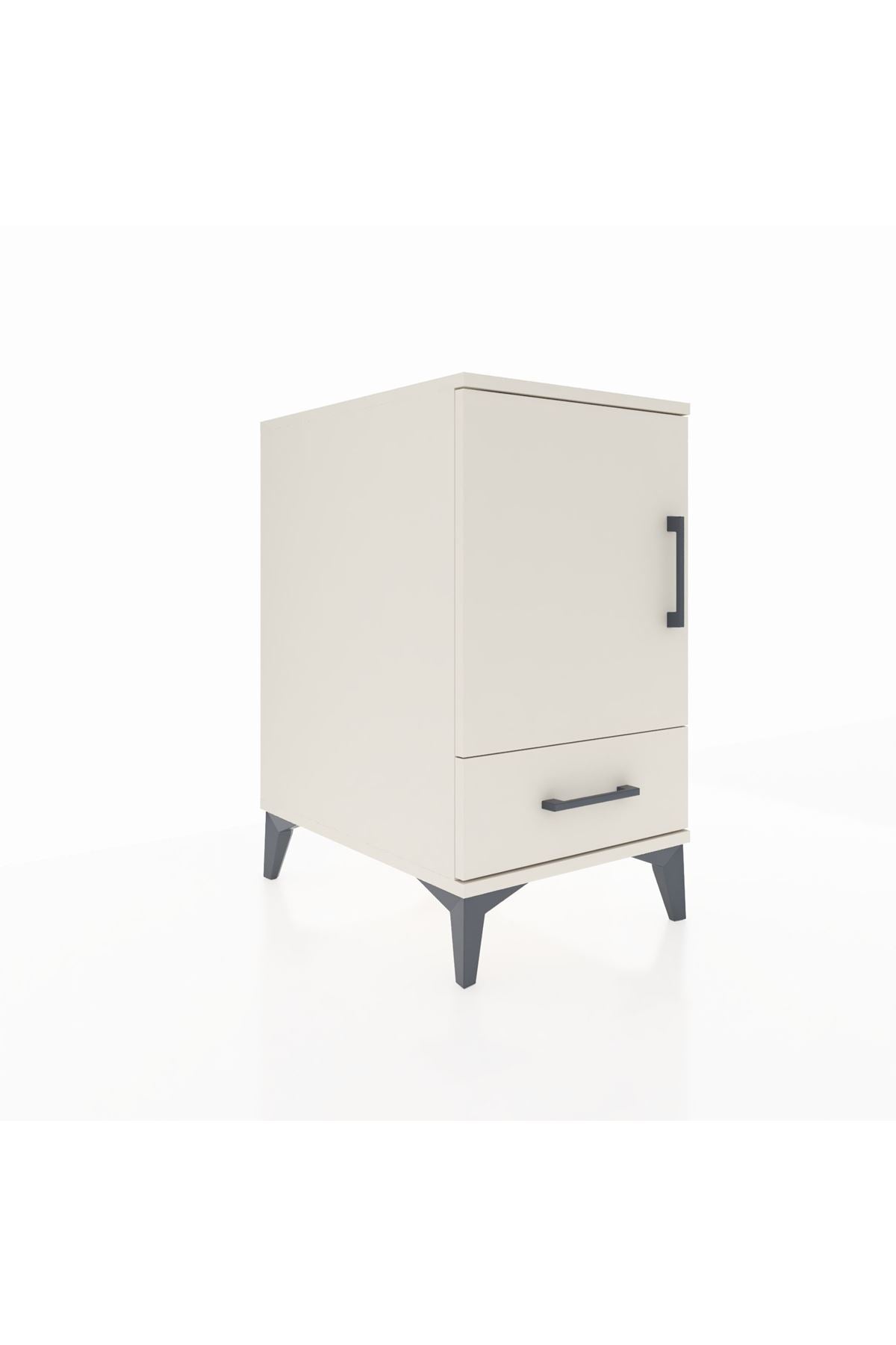 Kronos Komodin 2 Raflı Tek Çekmeceli Tek Kapaklı 44x59x80 - S74M020V1C