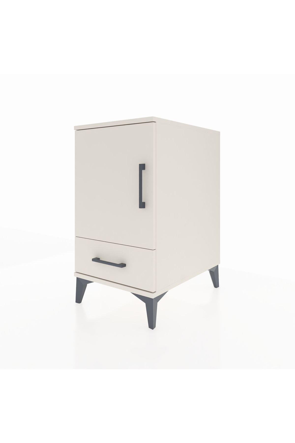Kronos Komodin 2 Raflı Tek Çekmeceli Tek Kapaklı 44x59x80 - S74M020V1C