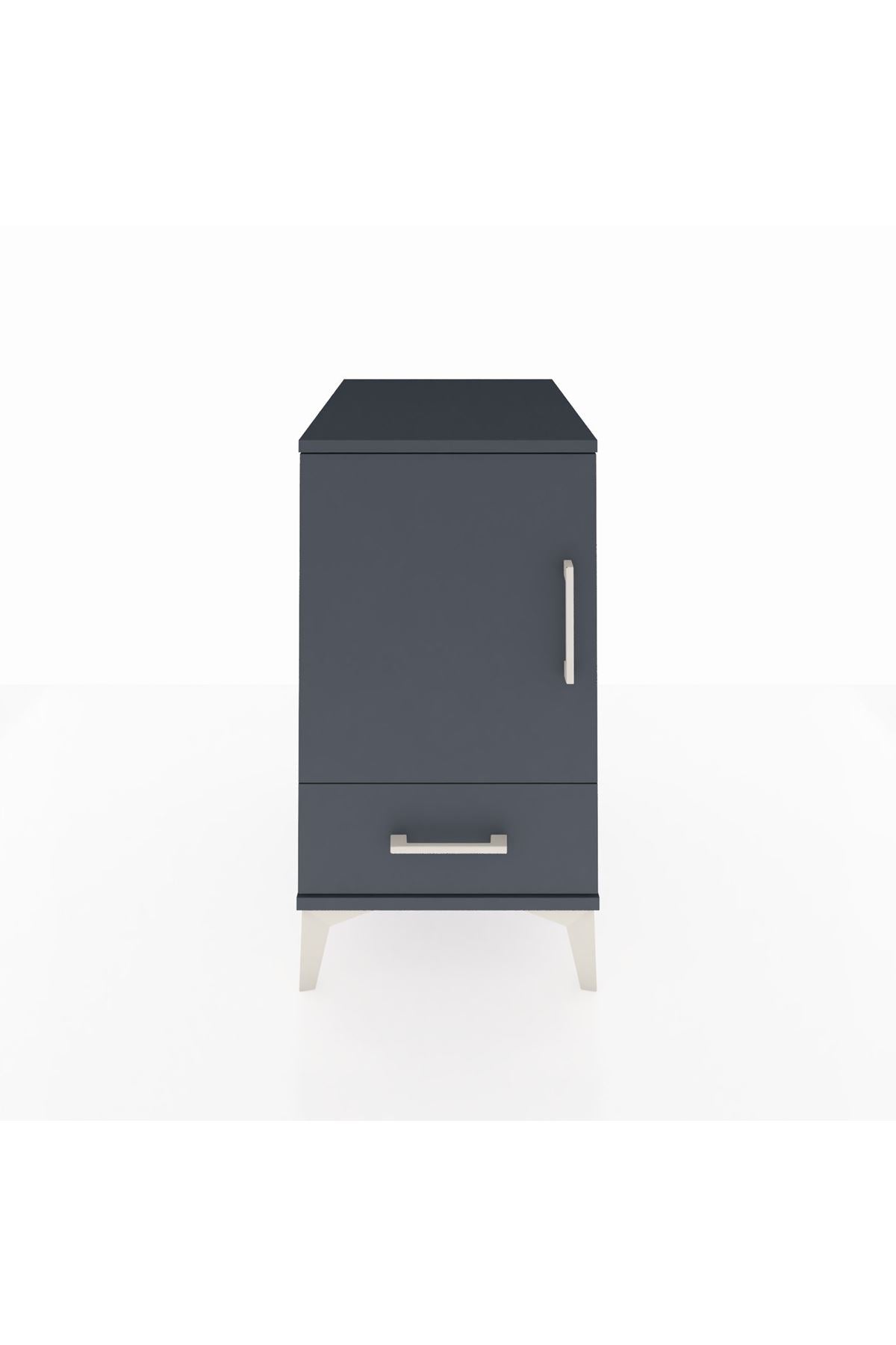 Kronos Komodin 2 Raflı Tek Çekmeceli Tek Kapaklı 44x59x80 - S74M020V5C