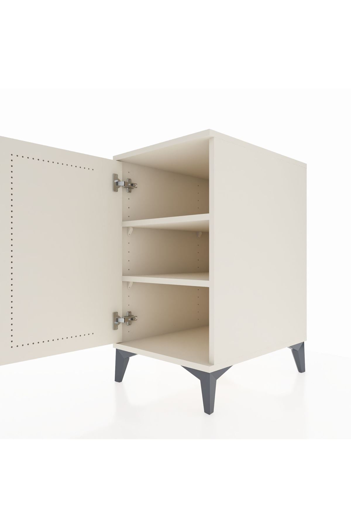 Kronos Komodin 2 Raflı Tek Kapaklı 44x59x80 - S74M022V1C