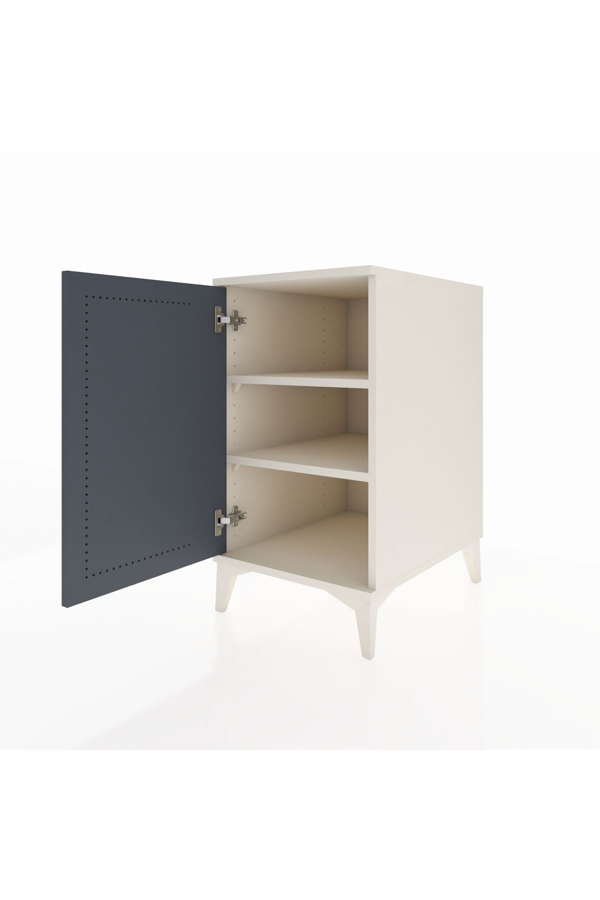 Kronos Komodin 2 Raflı Tek Kapaklı 44x59x80 - S74M022V2C