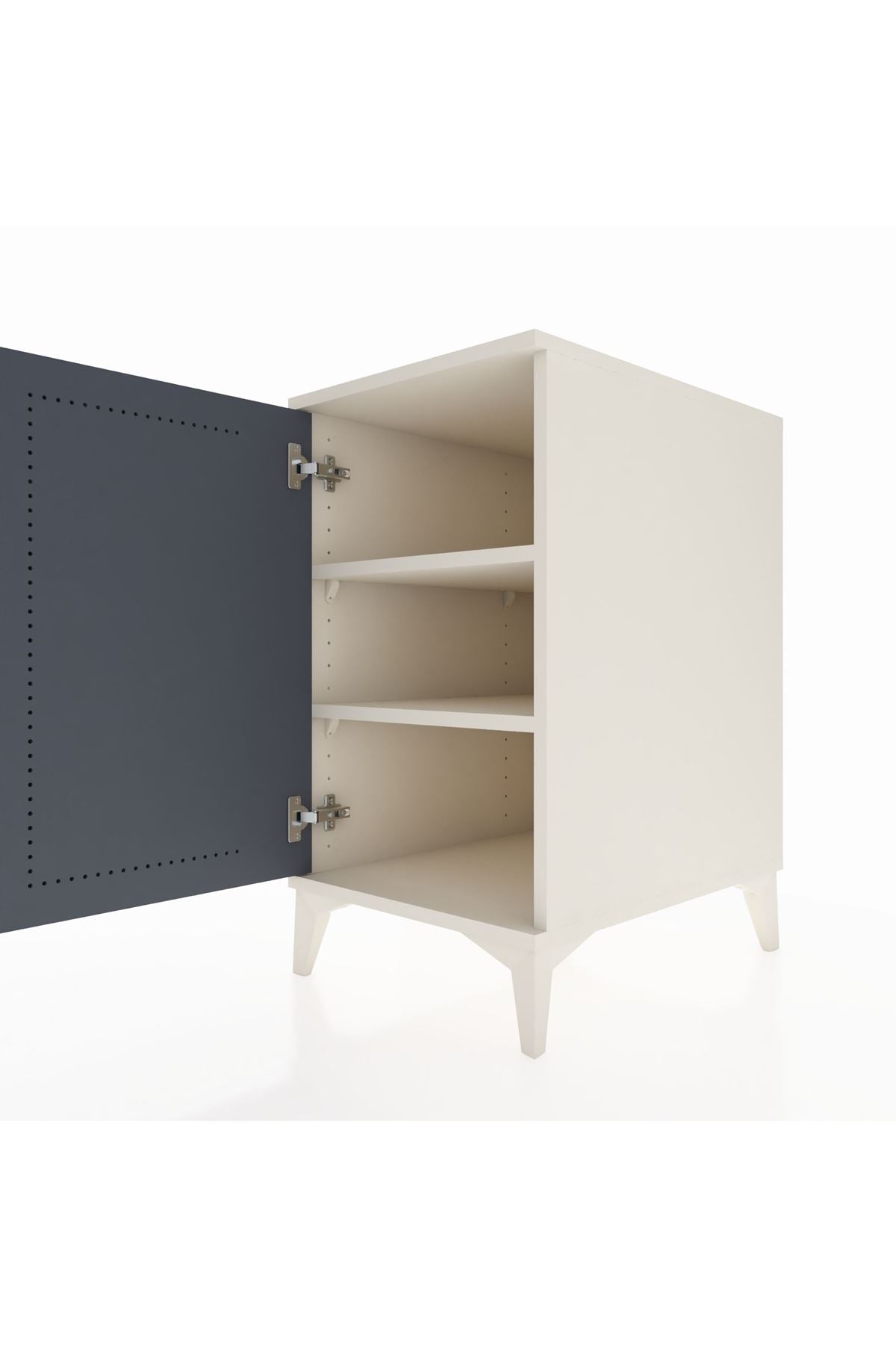 Kronos Komodin 2 Raflı Tek Kapaklı 44x59x80 - S74M022V2C