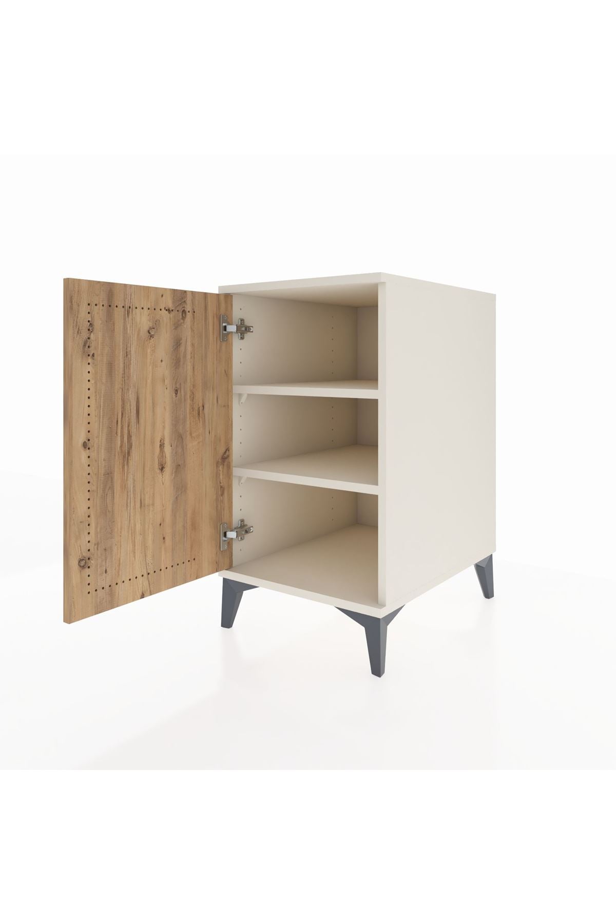 Kronos Komodin 2 Raflı Tek Kapaklı 44x59x80 - S74M022V3C