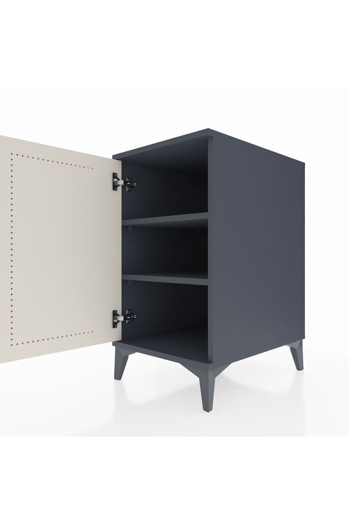 Kronos Komodin 2 Raflı Tek Kapaklı 44x59x80 - S74M022V4C