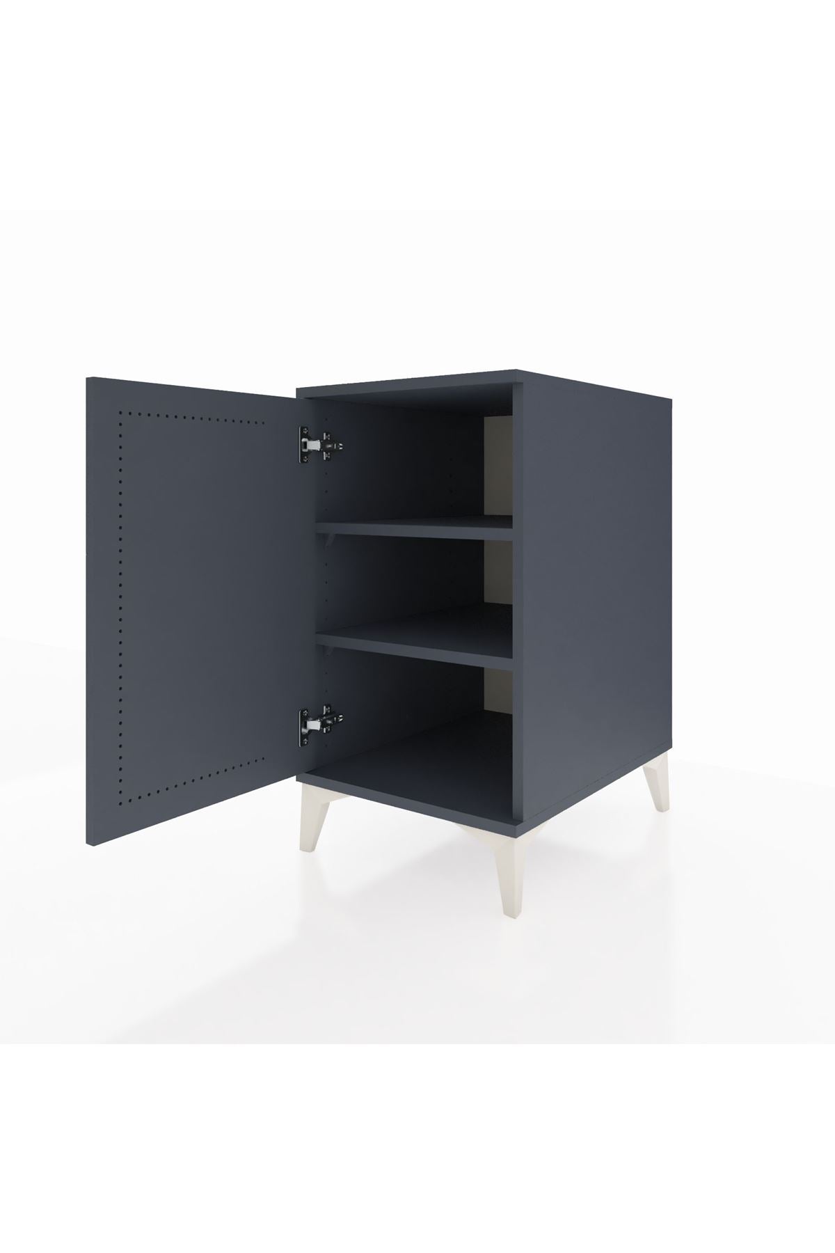 Kronos Komodin 2 Raflı Tek Kapaklı 44x59x80 - S74M022V5C