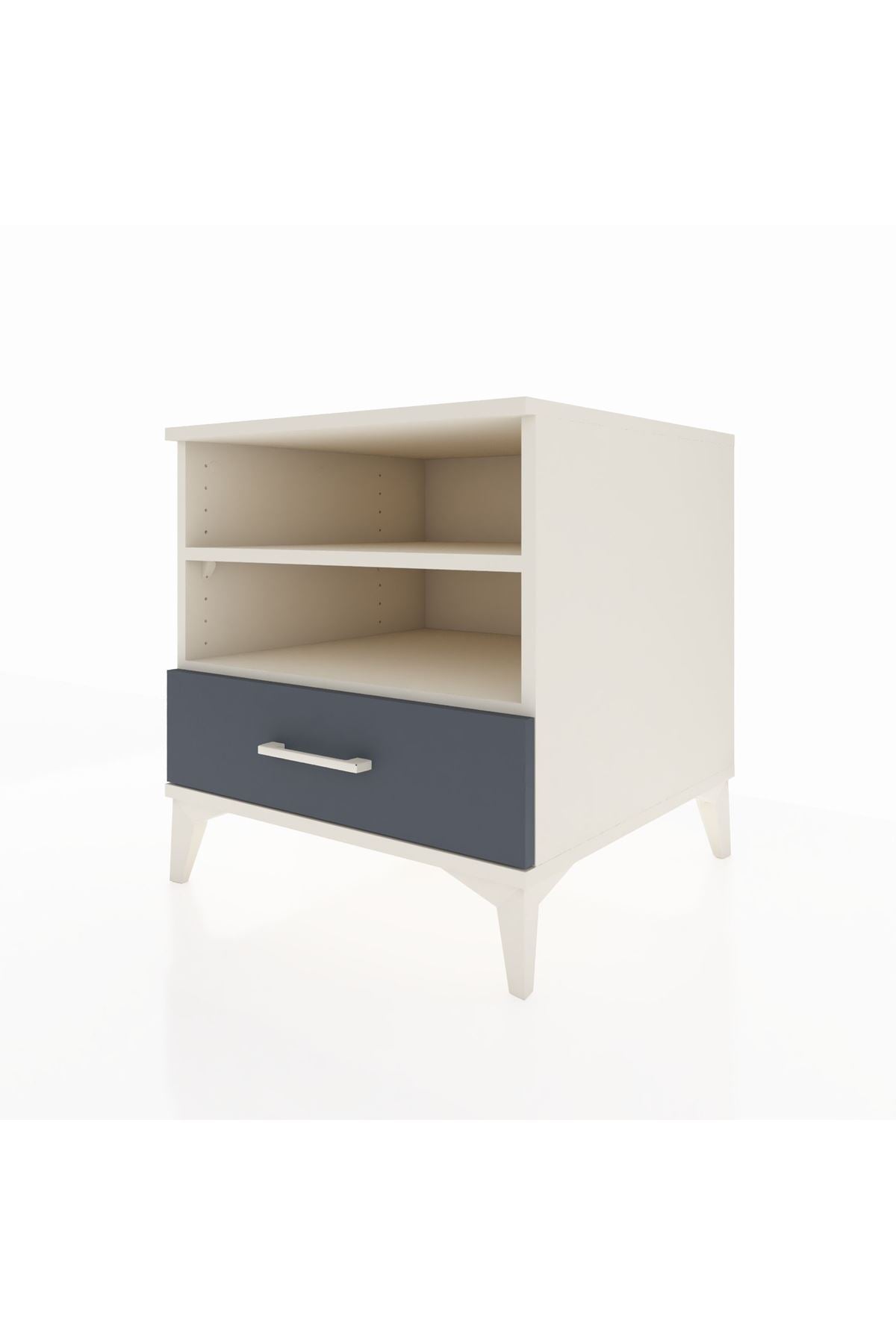 Kronos Komodin 2 Raflı Tek Çekmeceli 60x59x64 - S78M004V2C