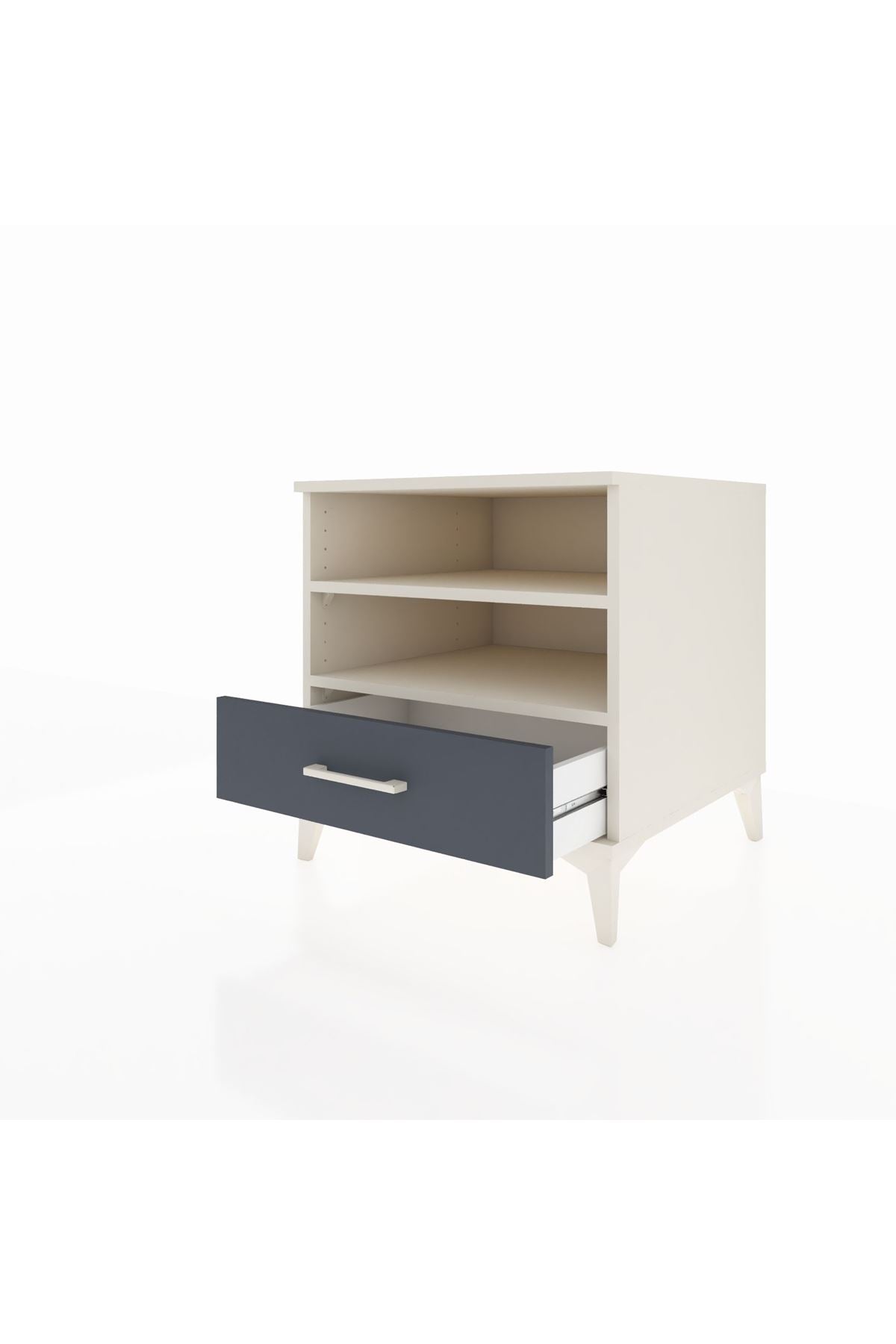 Kronos Komodin 2 Raflı Tek Çekmeceli 60x59x64 - S78M004V2C
