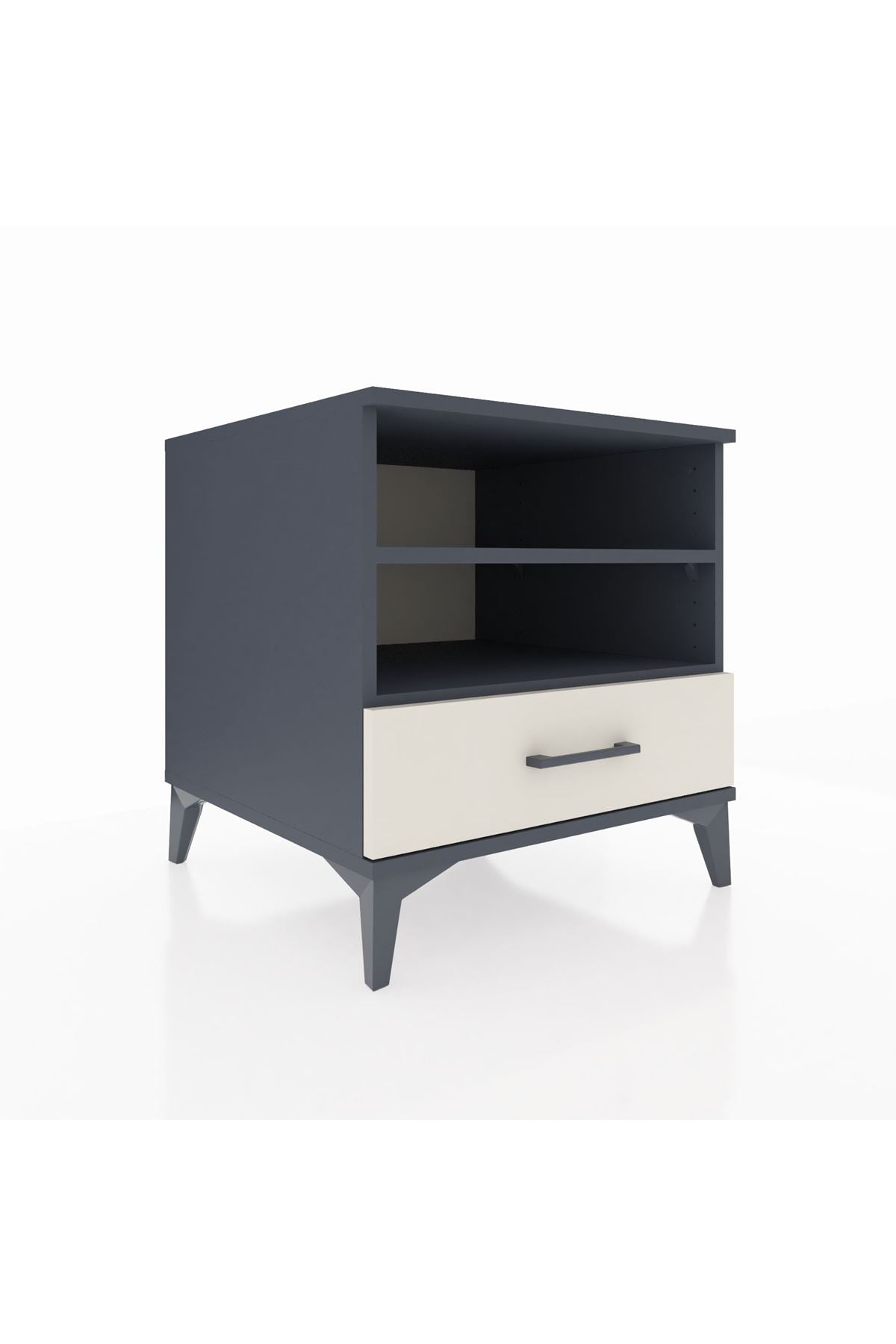 Kronos Komodin 2 Raflı Tek Çekmeceli 60x59x64 - S78M004V4C