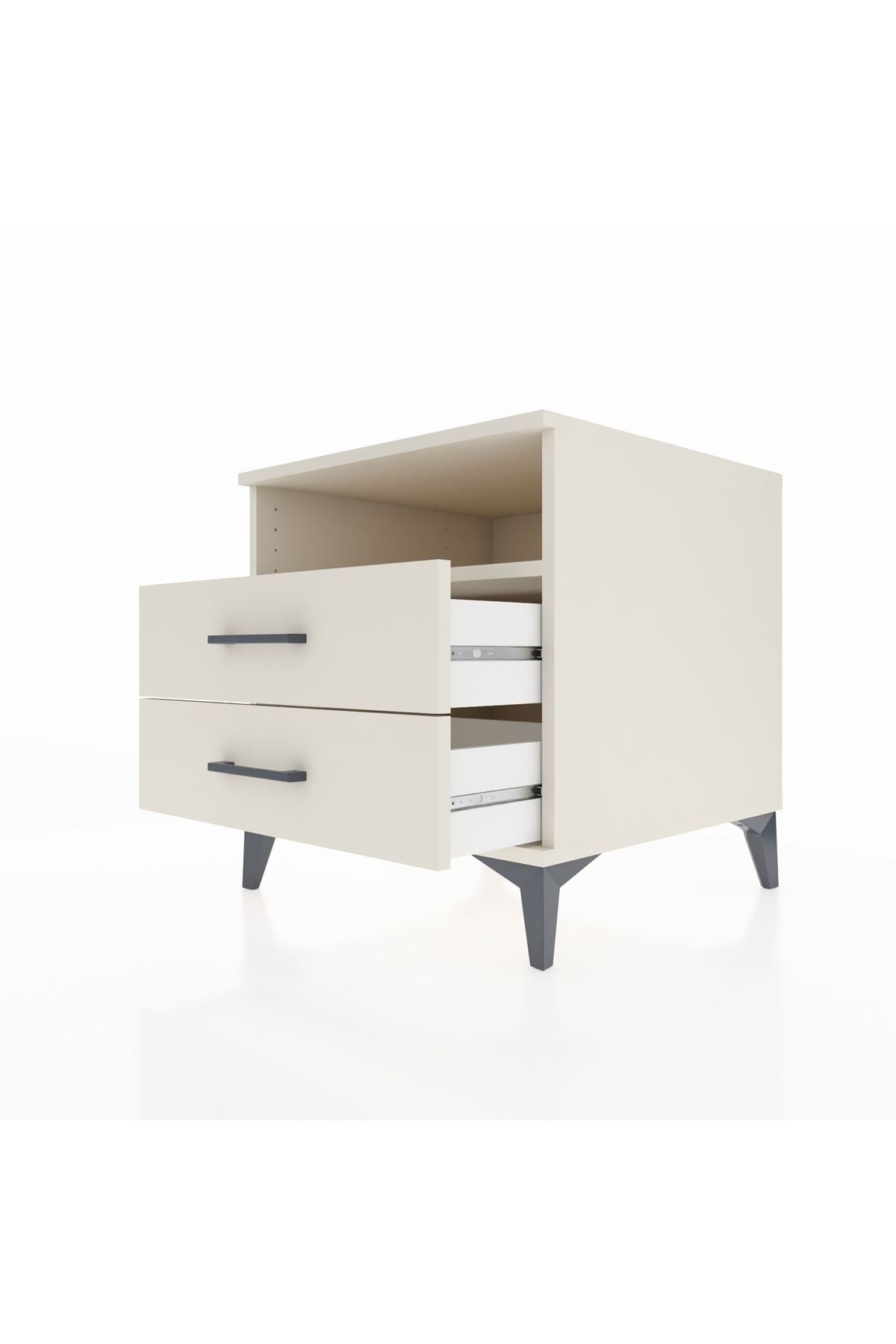 Kronos Komodin Tek Raflı 2 Çekmeceli 60x59x64 - S78M005V1C