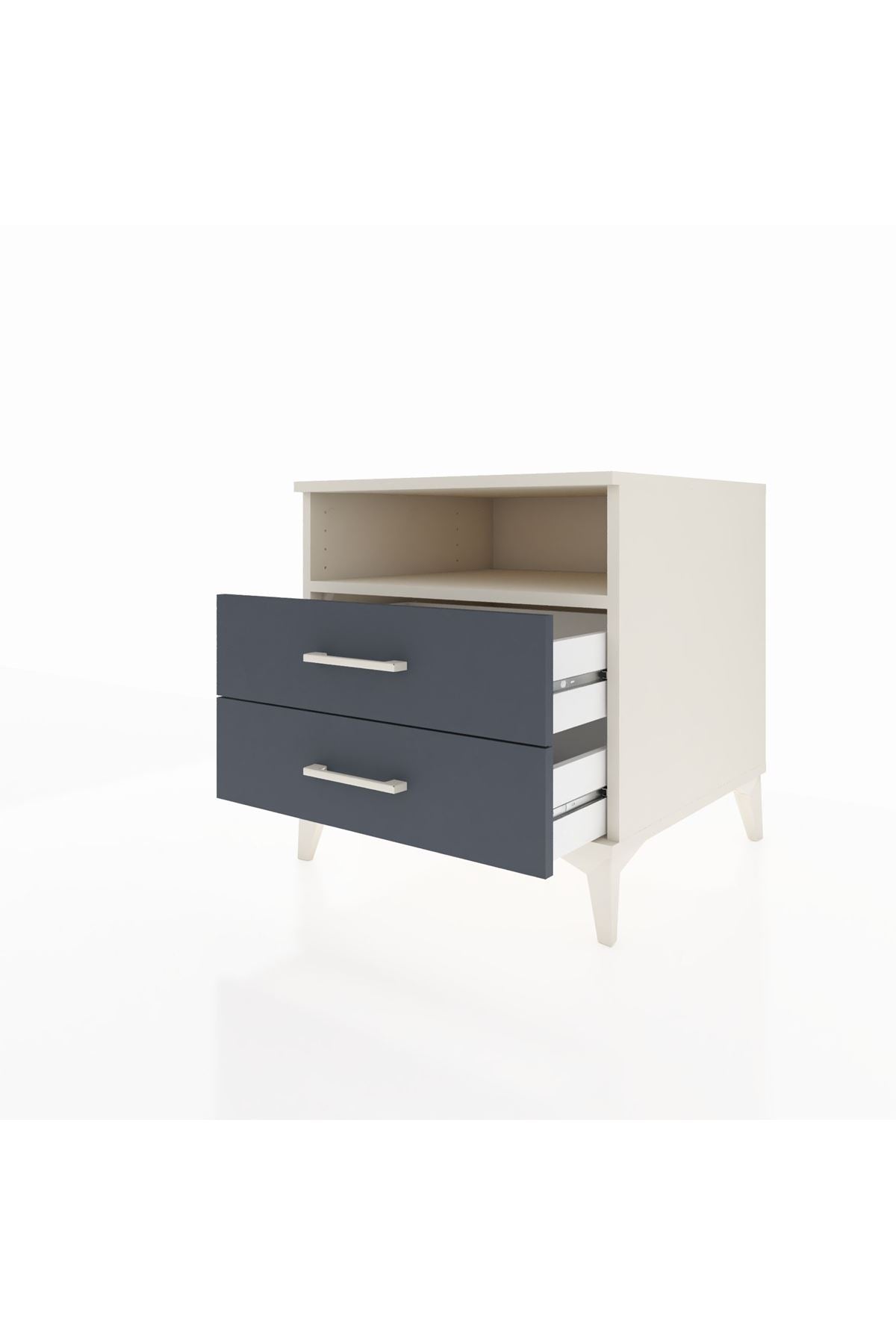 Kronos Komodin Tek Raflı 2 Çekmeceli 60x59x64 - S78M005V2C