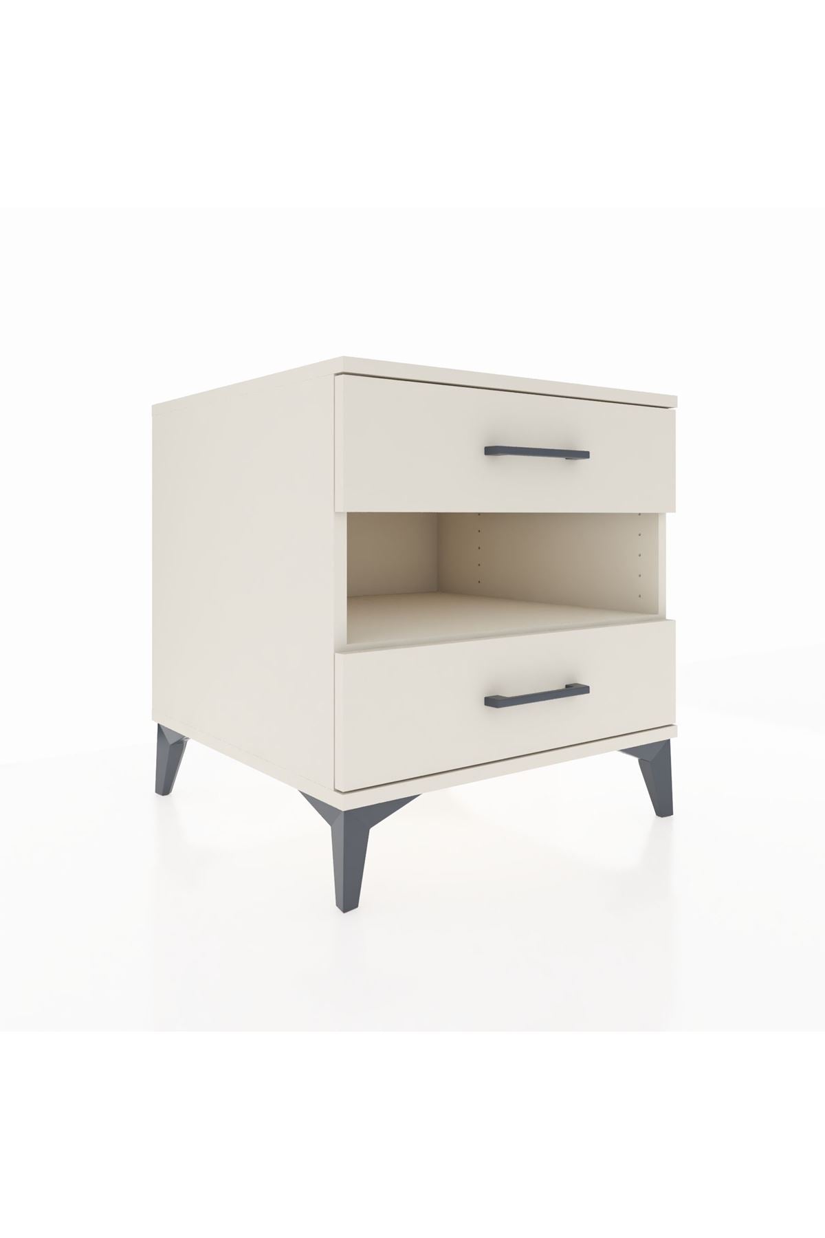 Kronos Komodin Tek Raflı 2 Çekmeceli 60x59x64 - S78M006V1C