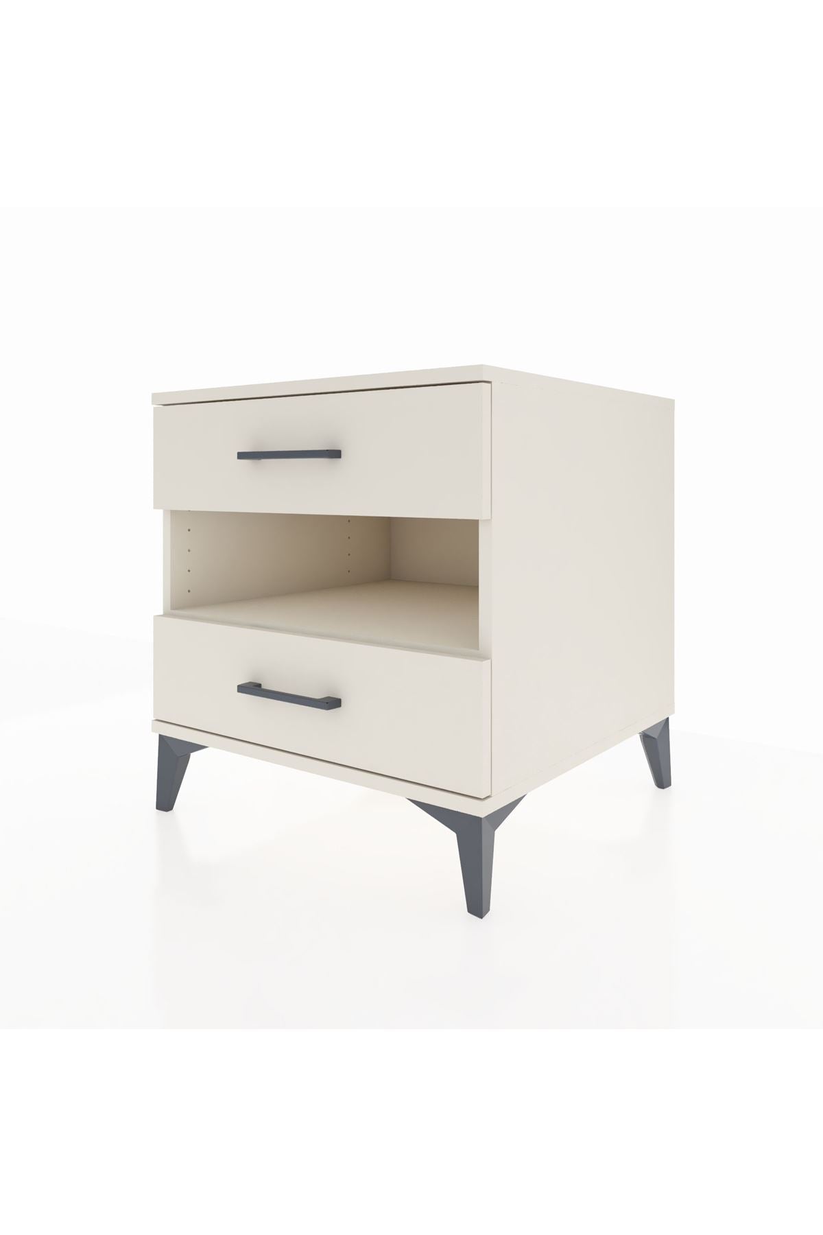 Kronos Komodin Tek Raflı 2 Çekmeceli 60x59x64 - S78M006V1C