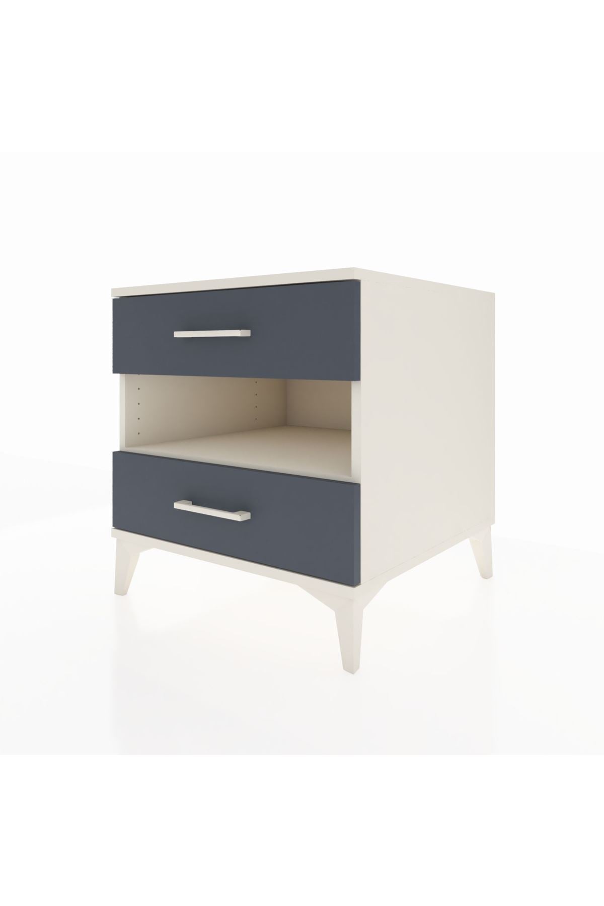 Kronos Komodin Tek Raflı 2 Çekmeceli 60x59x64 - S78M006V2C