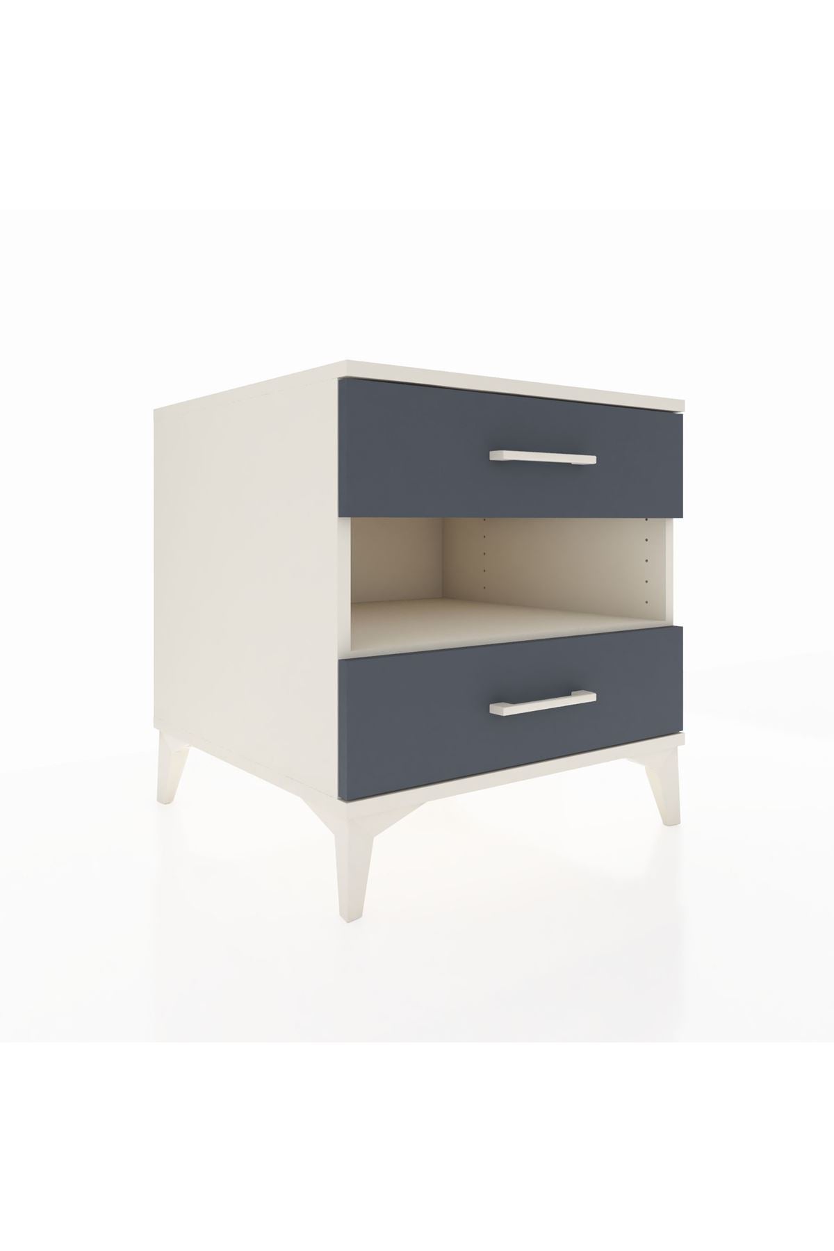 Kronos Komodin Tek Raflı 2 Çekmeceli 60x59x64 - S78M006V2C
