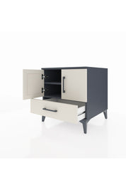 Kronos Komodin 2 Raflı Tek Çekmeceli 2 Kapaklı 60x59x64 - S78M007V4C
