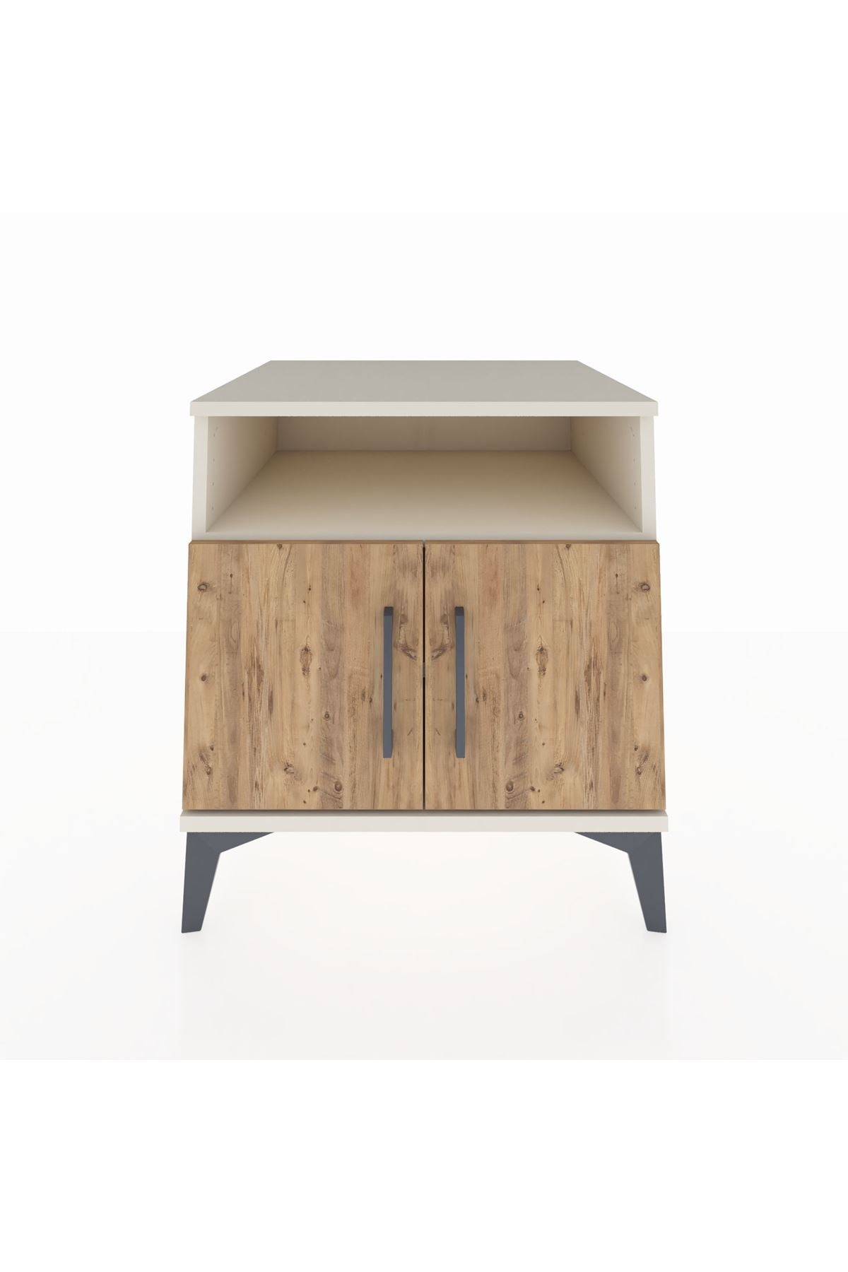 Kronos Komodin 2 Raflı 2 Kapaklı 60x59x64 - S78M009V3C