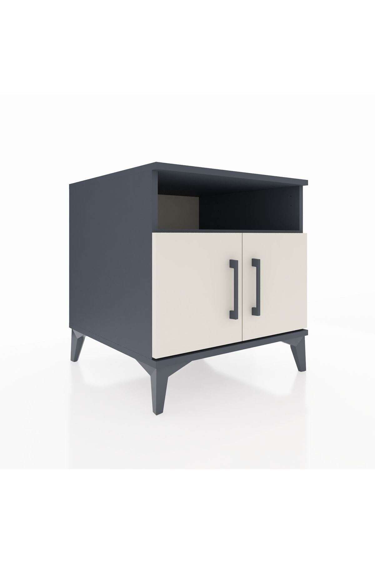 Kronos Komodin 2 Raflı 2 Kapaklı 60x59x64 - S78M009V4C