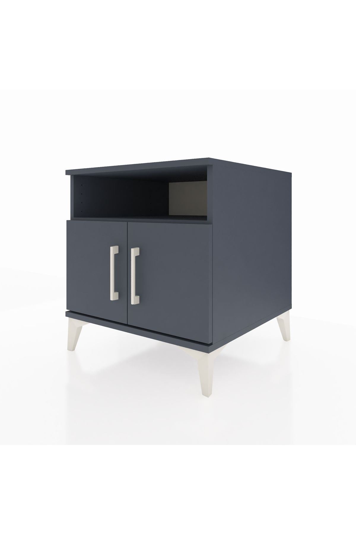 Kronos Komodin 2 Raflı 2 Kapaklı 60x59x64 - S78M009V5C