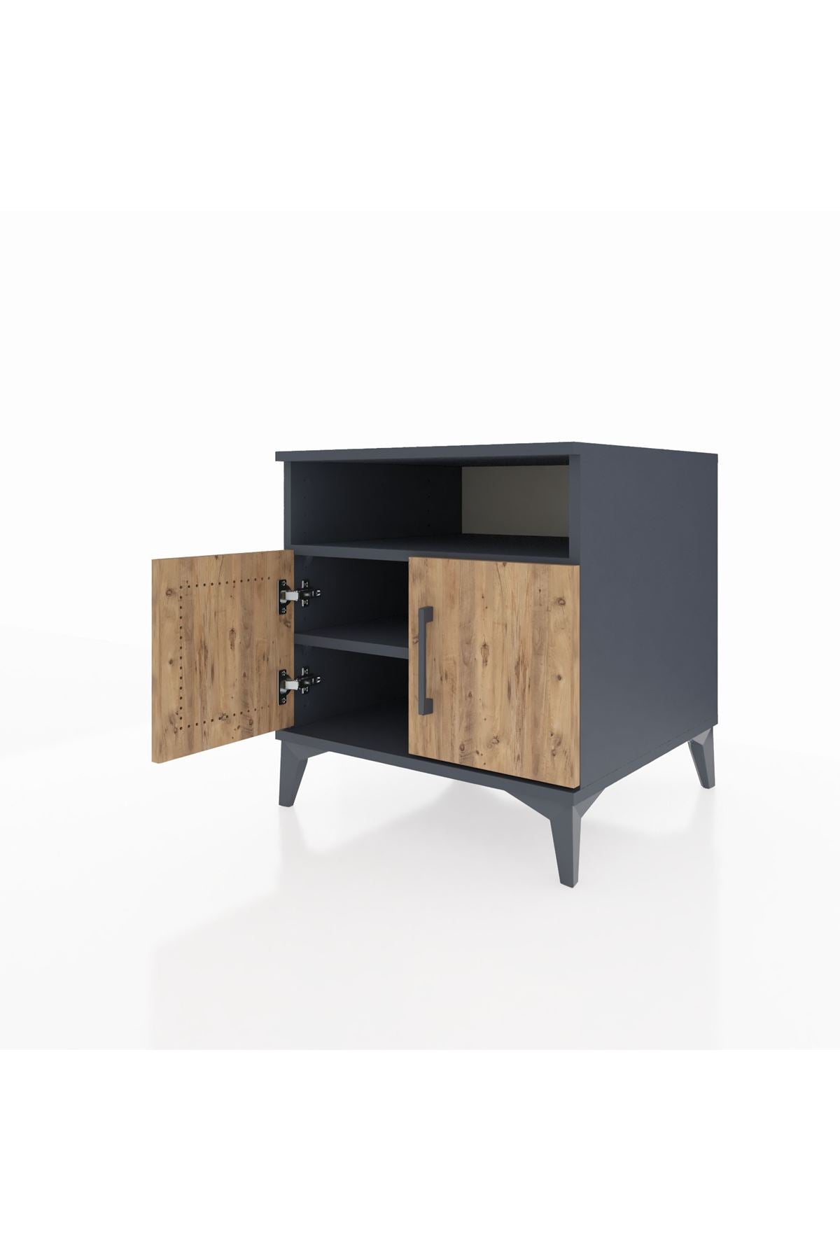 Kronos Komodin 2 Raflı 2 Kapaklı 60x59x64 - S78M009V6C