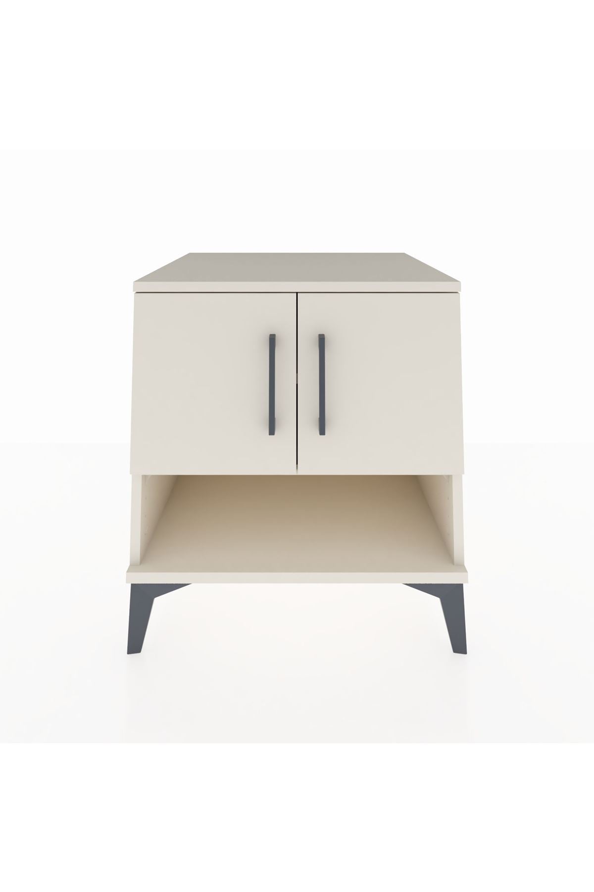 Kronos Komodin 2 Raflı 2 Kapaklı 60x59x64 - S78M010V1C
