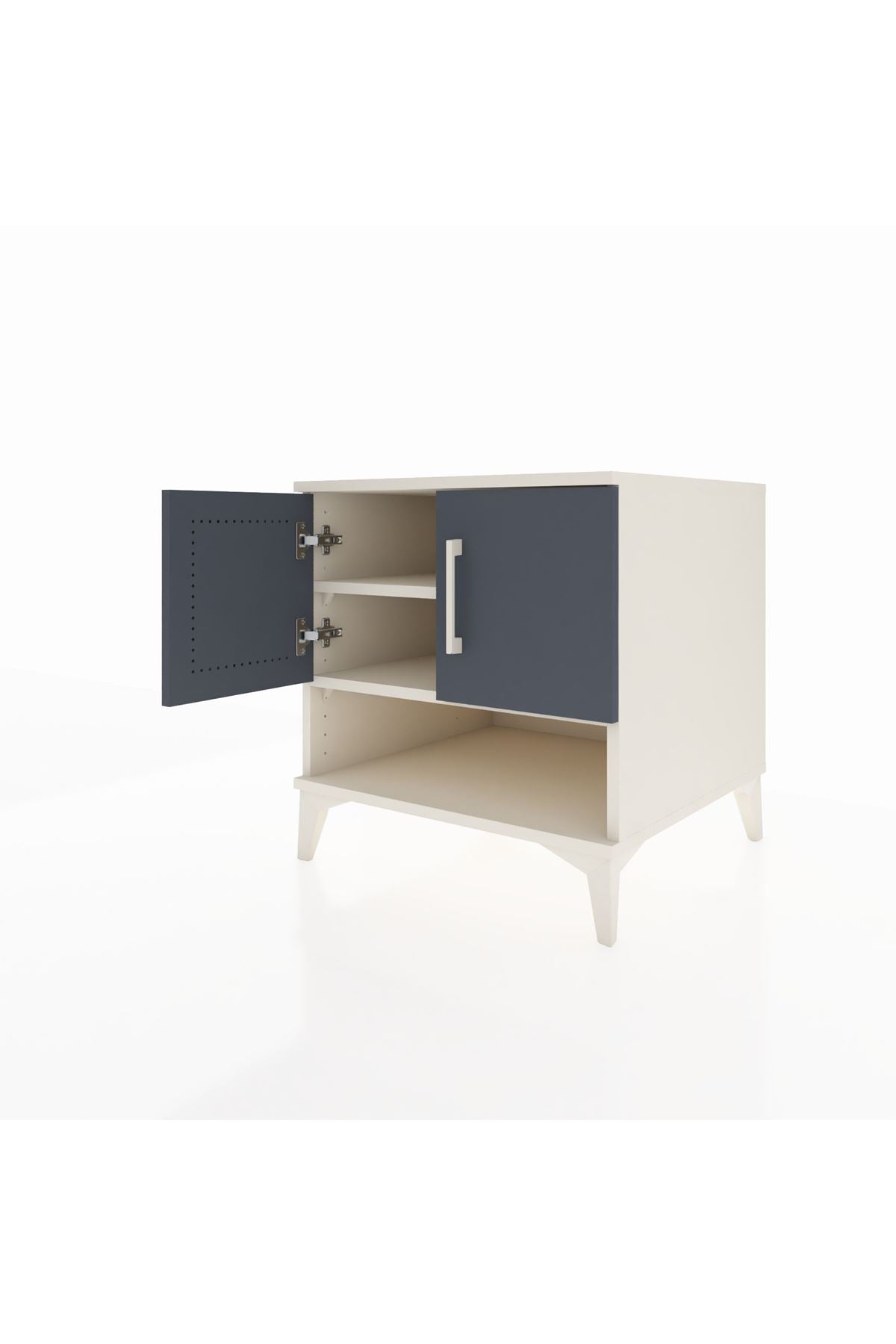 Kronos Komodin 2 Raflı 2 Kapaklı 60x59x64 - S78M010V2C