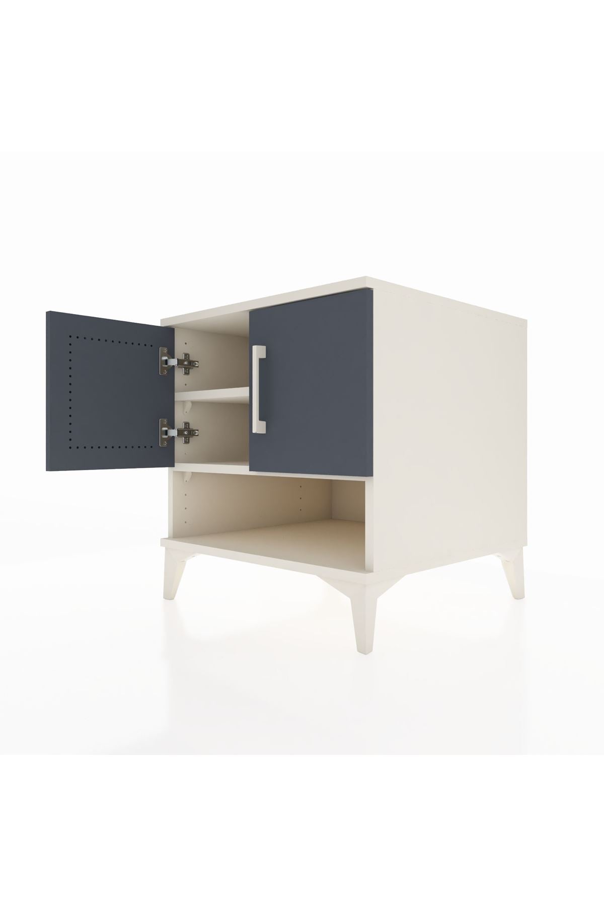 Kronos Komodin 2 Raflı 2 Kapaklı 60x59x64 - S78M010V2C