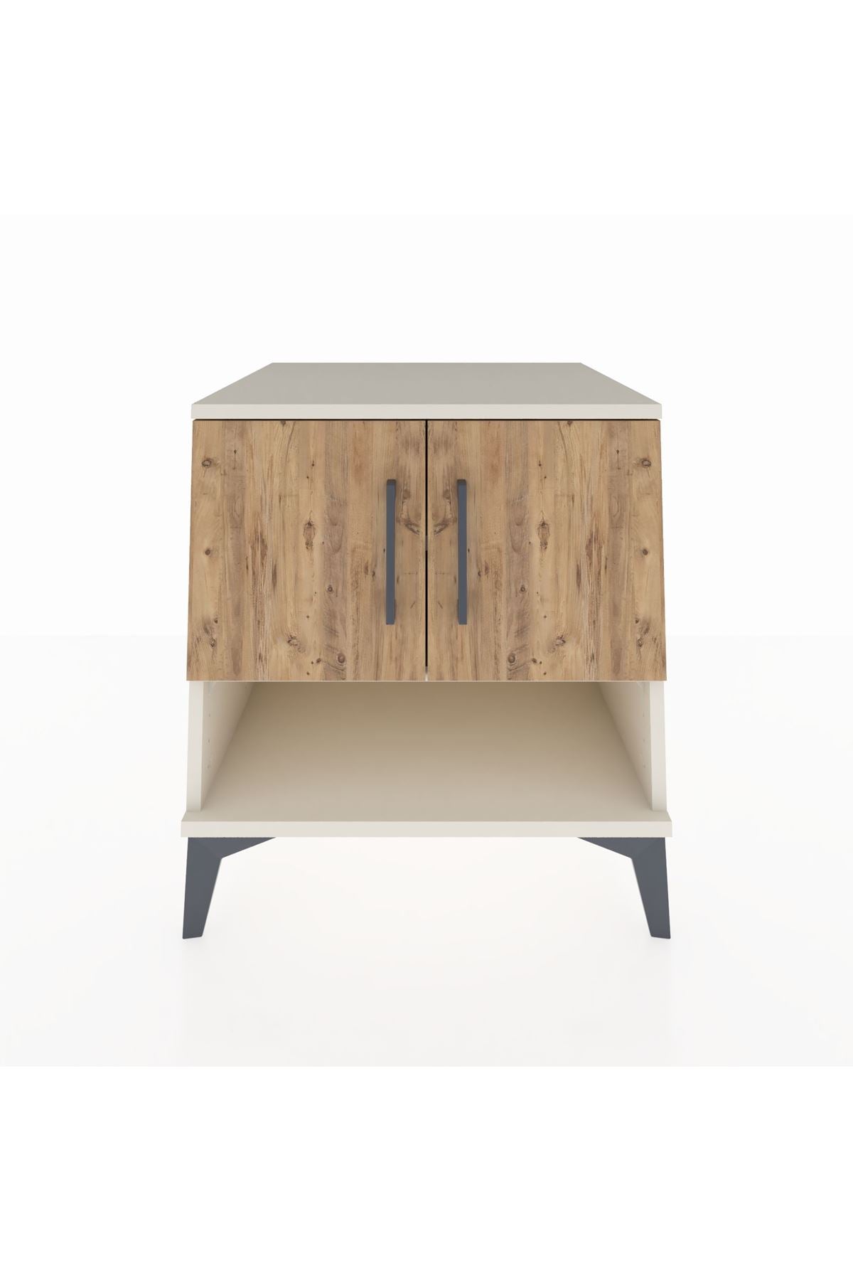 Kronos Komodin 2 Raflı 2 Kapaklı 60x59x64 - S78M010V3C