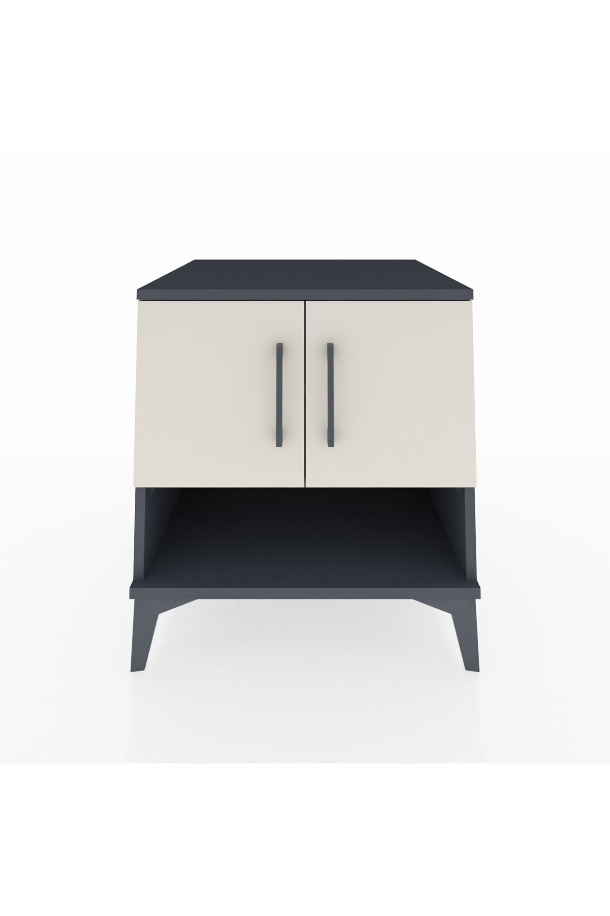 Kronos Komodin 2 Raflı 2 Kapaklı 60x59x64 - S78M010V4C