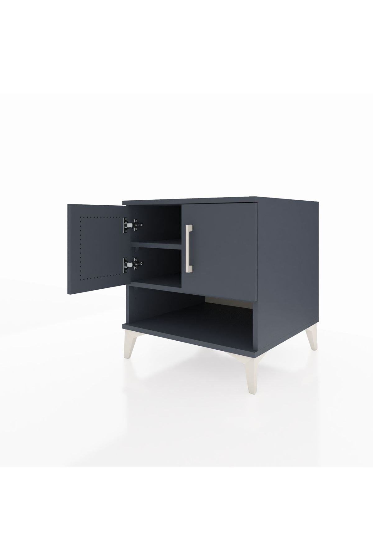 Kronos Komodin 2 Raflı 2 Kapaklı 60x59x64 - S78M010V5C