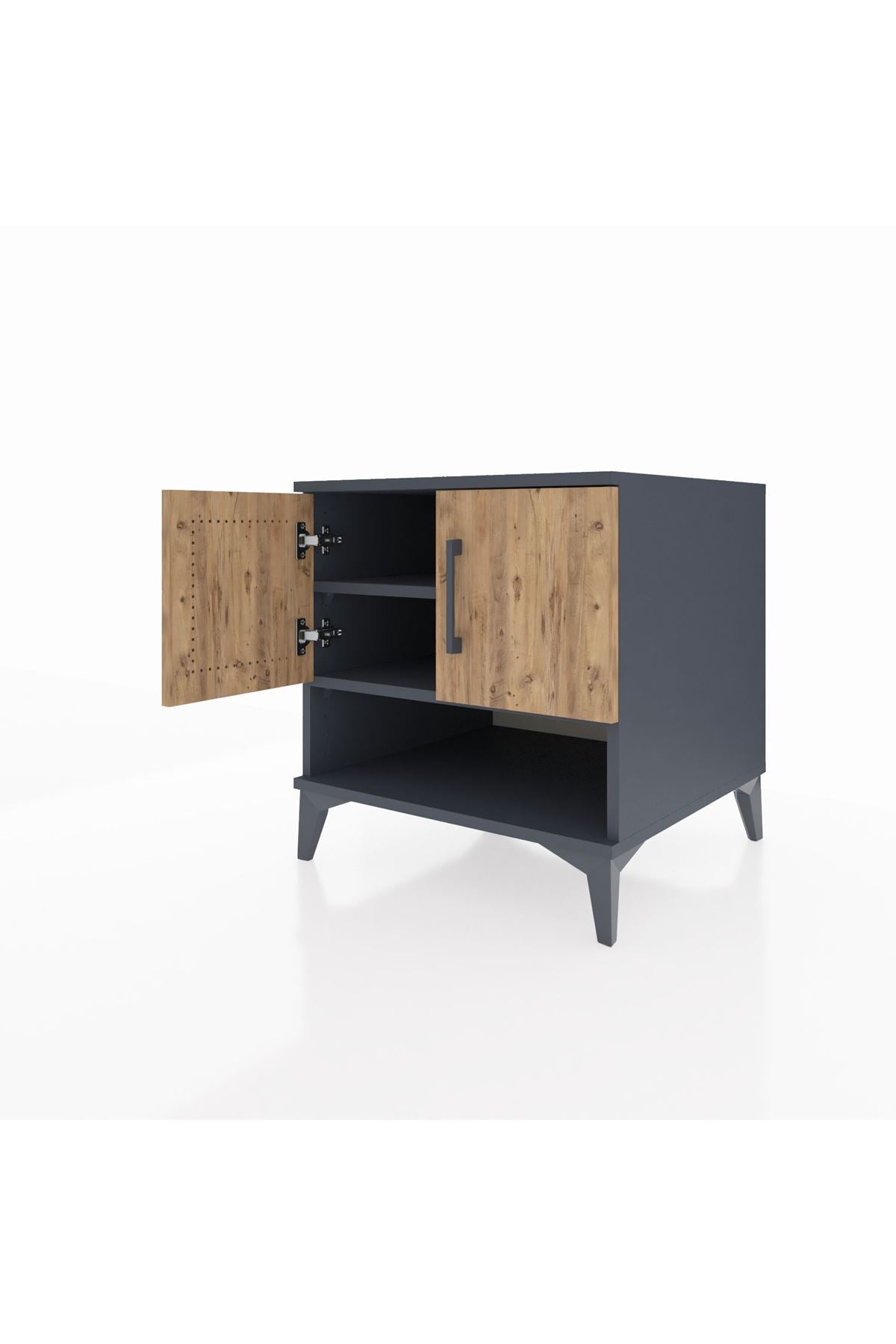 Kronos Komodin 2 Raflı 2 Kapaklı 60x59x64 - S78M010V6C
