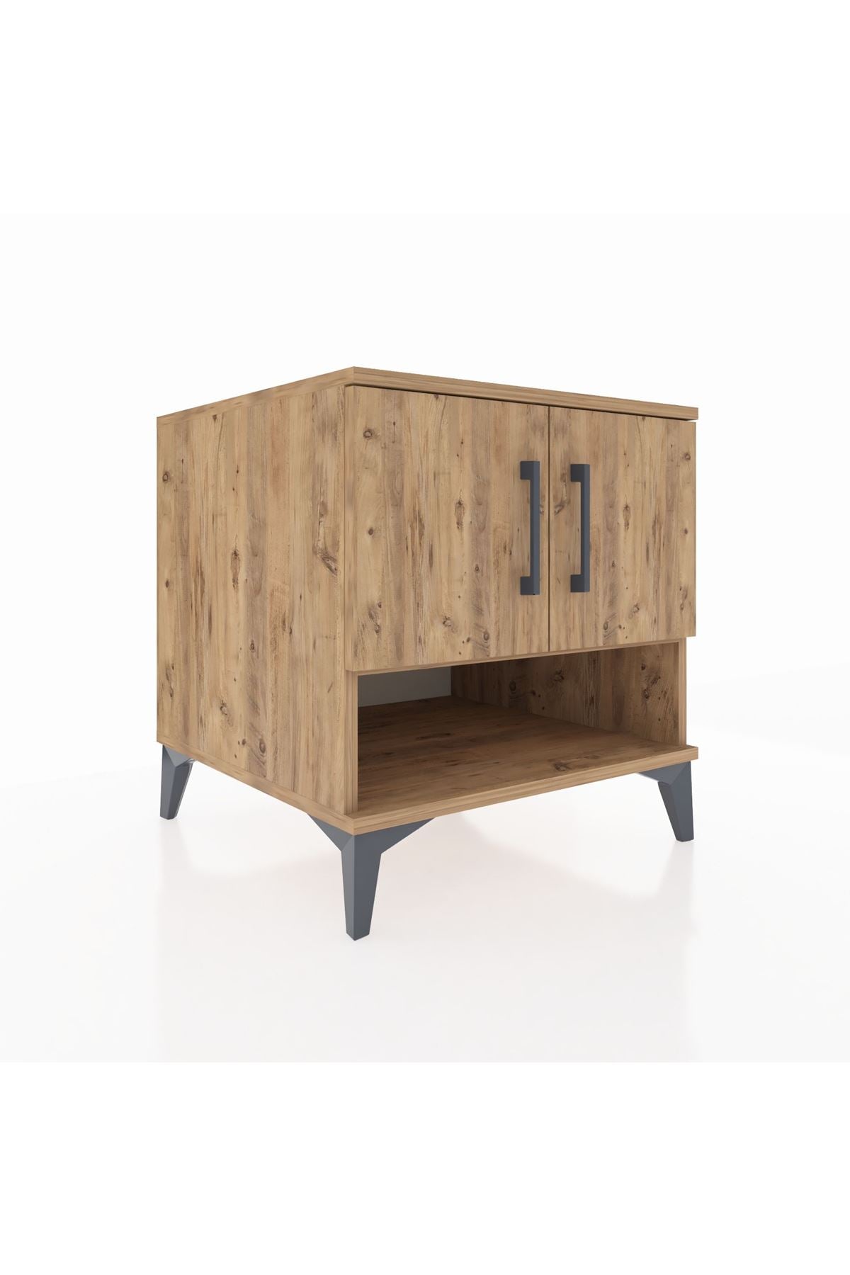 Kronos Komodin 2 Raflı 2 Kapaklı 60x59x64 - S78M010V9C