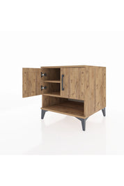 Kronos Komodin 2 Raflı 2 Kapaklı 60x59x64 - S78M010V9C