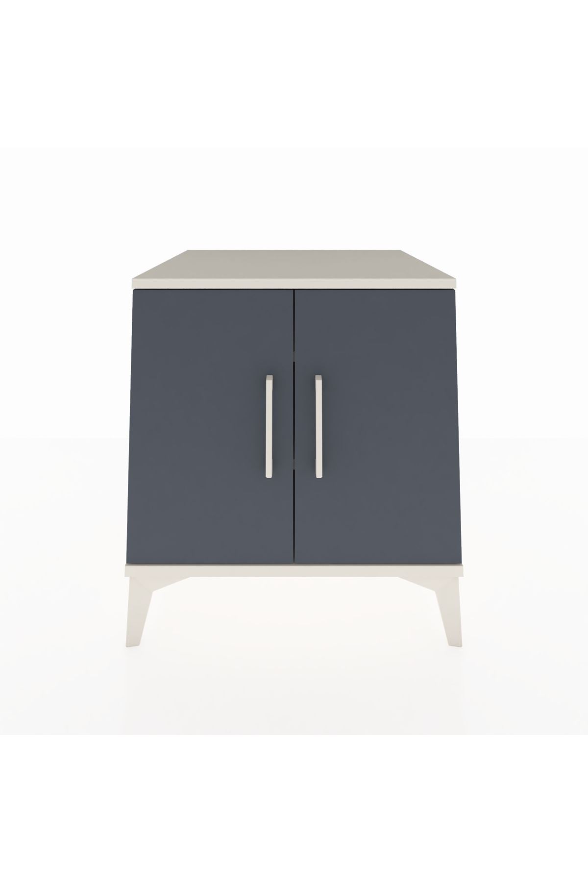 Kronos Komodin 2 Raflı 2 Kapaklı 60x59x64 - S78M011V2C