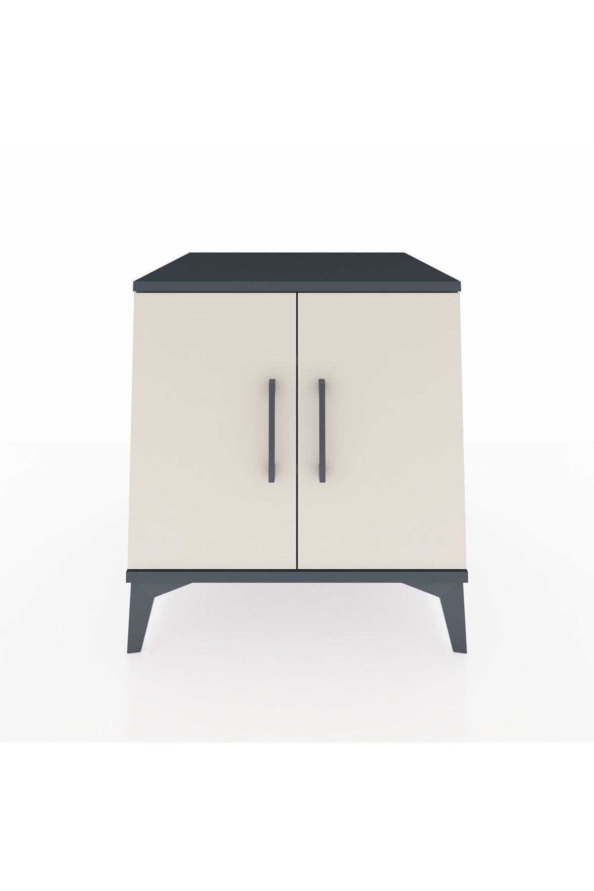 Kronos Komodin 2 Raflı 2 Kapaklı 60x59x64 - S78M011V4C