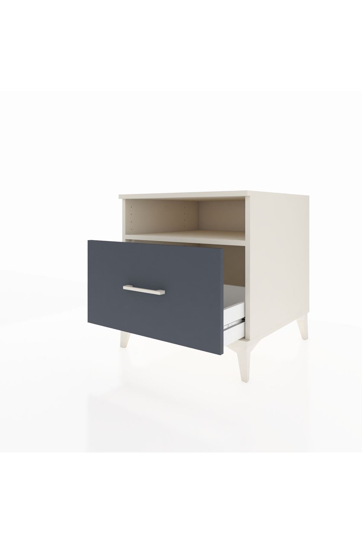 Kronos Komodin Tek Raflı Tek Çekmeceli 60x59x64 - S78M015V2C