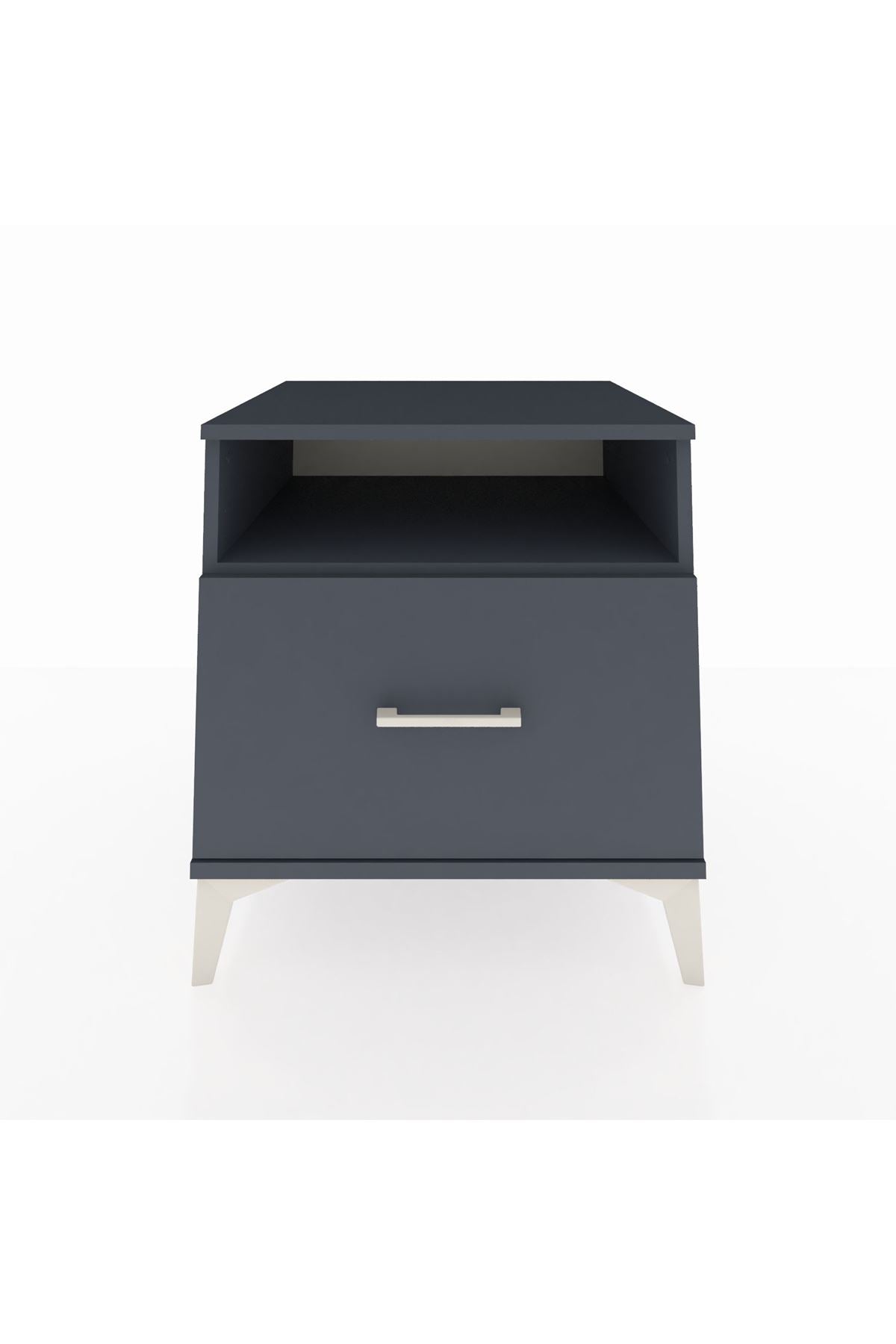 Kronos Komodin Tek Raflı Tek Çekmeceli 60x59x64 - S78M015V5C