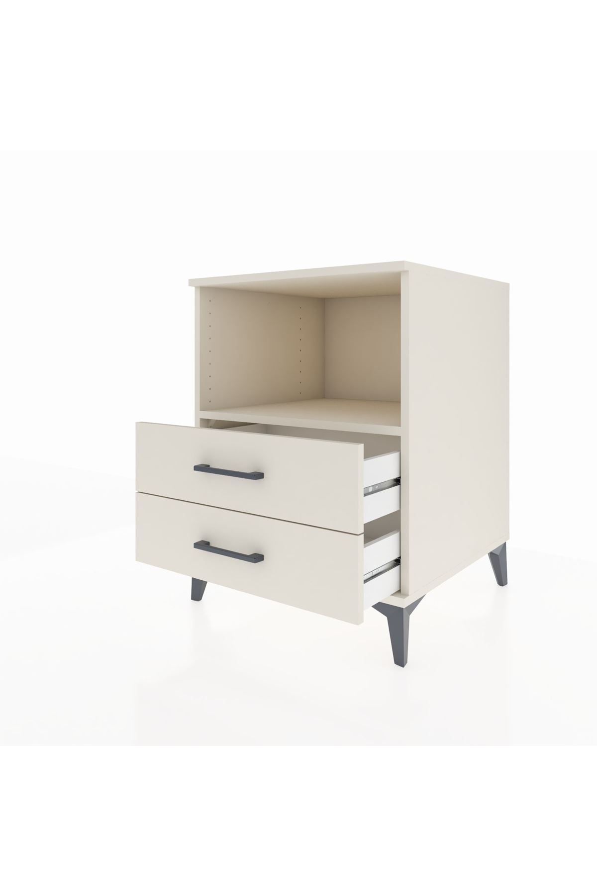 Kronos Komodin Tek Raflı 2 Çekmeceli 60x59x80 - S79M003V1C