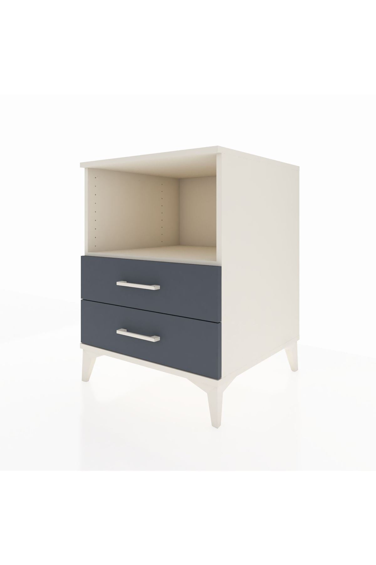 Kronos Komodin Tek Raflı 2 Çekmeceli 60x59x80 - S79M003V2C