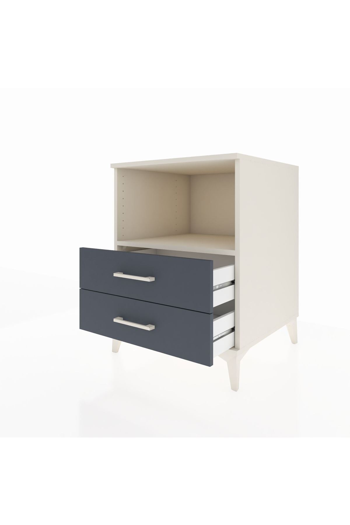Kronos Komodin Tek Raflı 2 Çekmeceli 60x59x80 - S79M003V2C