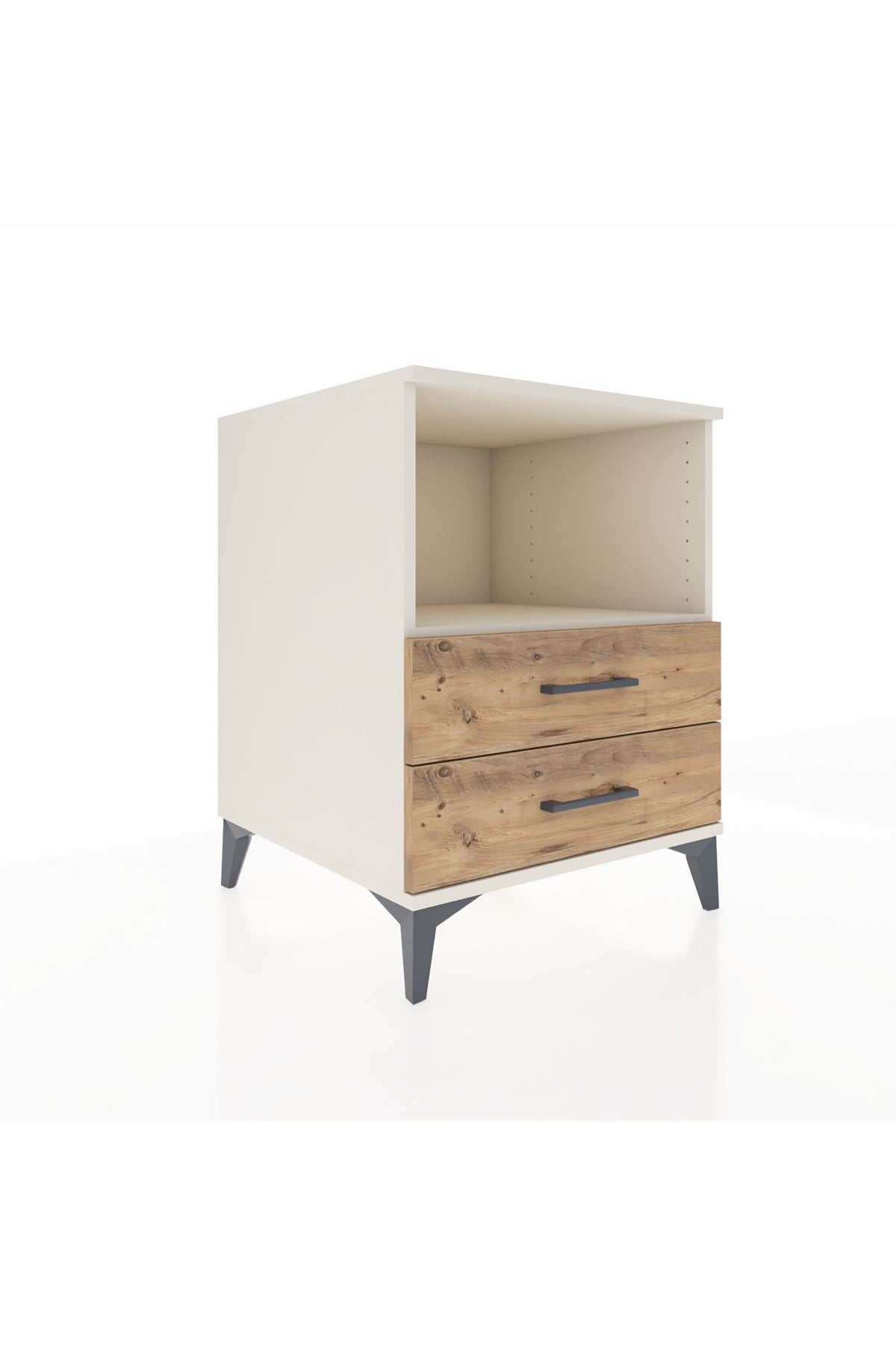 Kronos Komodin Tek Raflı 2 Çekmeceli 60x59x80 - S79M003V3C