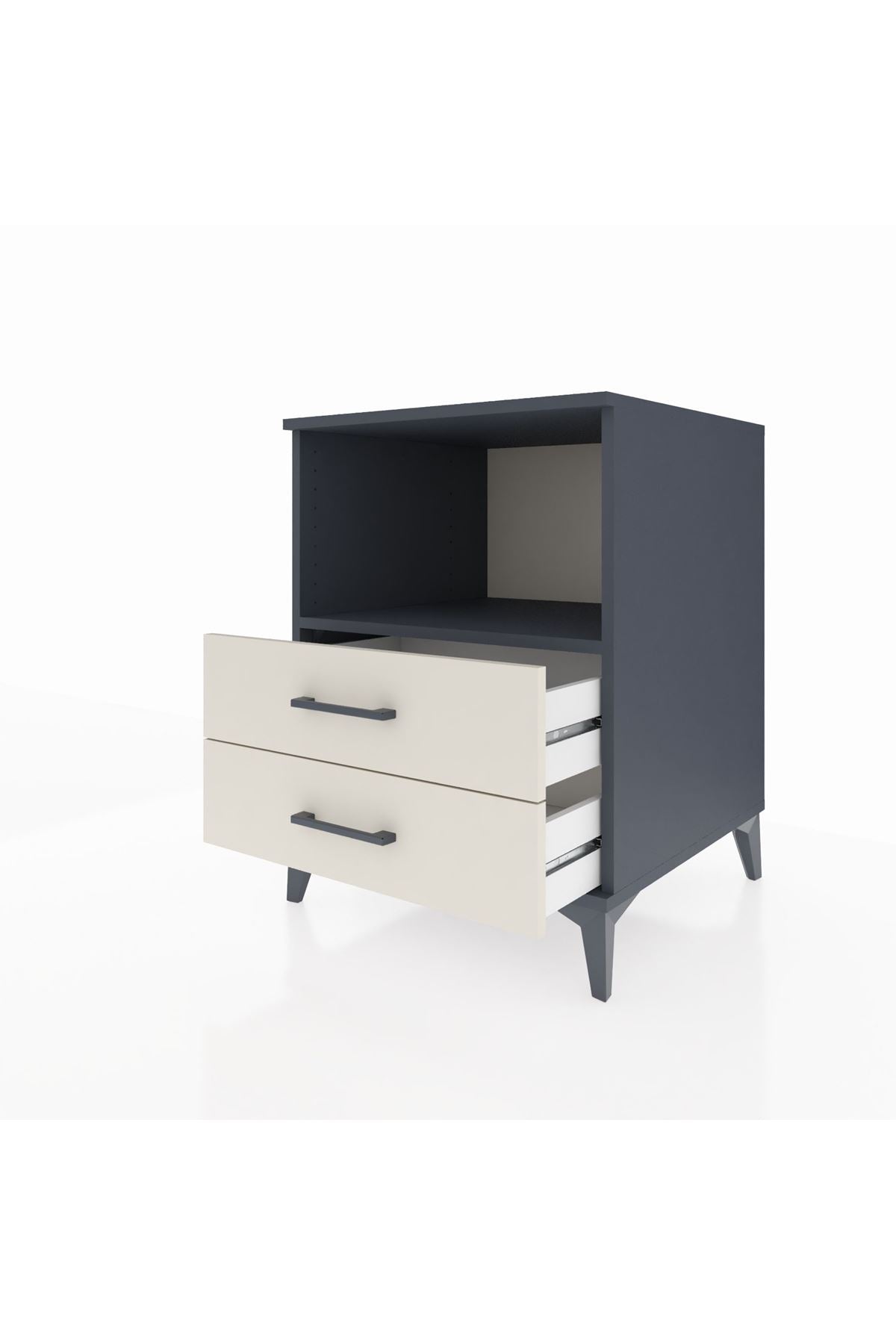 Kronos Komodin Tek Raflı 2 Çekmeceli 60x59x80 - S79M003V4C