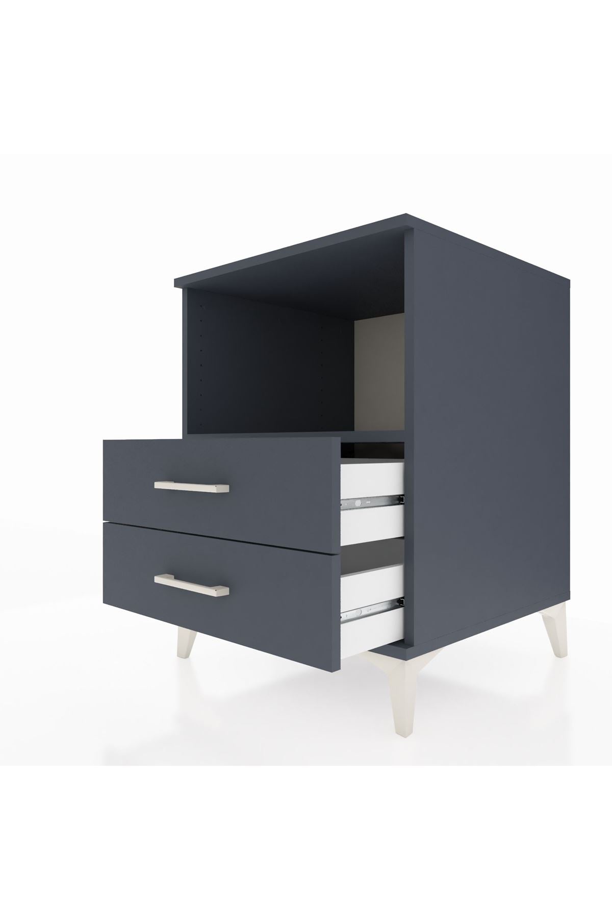 Kronos Komodin Tek Raflı 2 Çekmeceli 60x59x80 - S79M003V5C