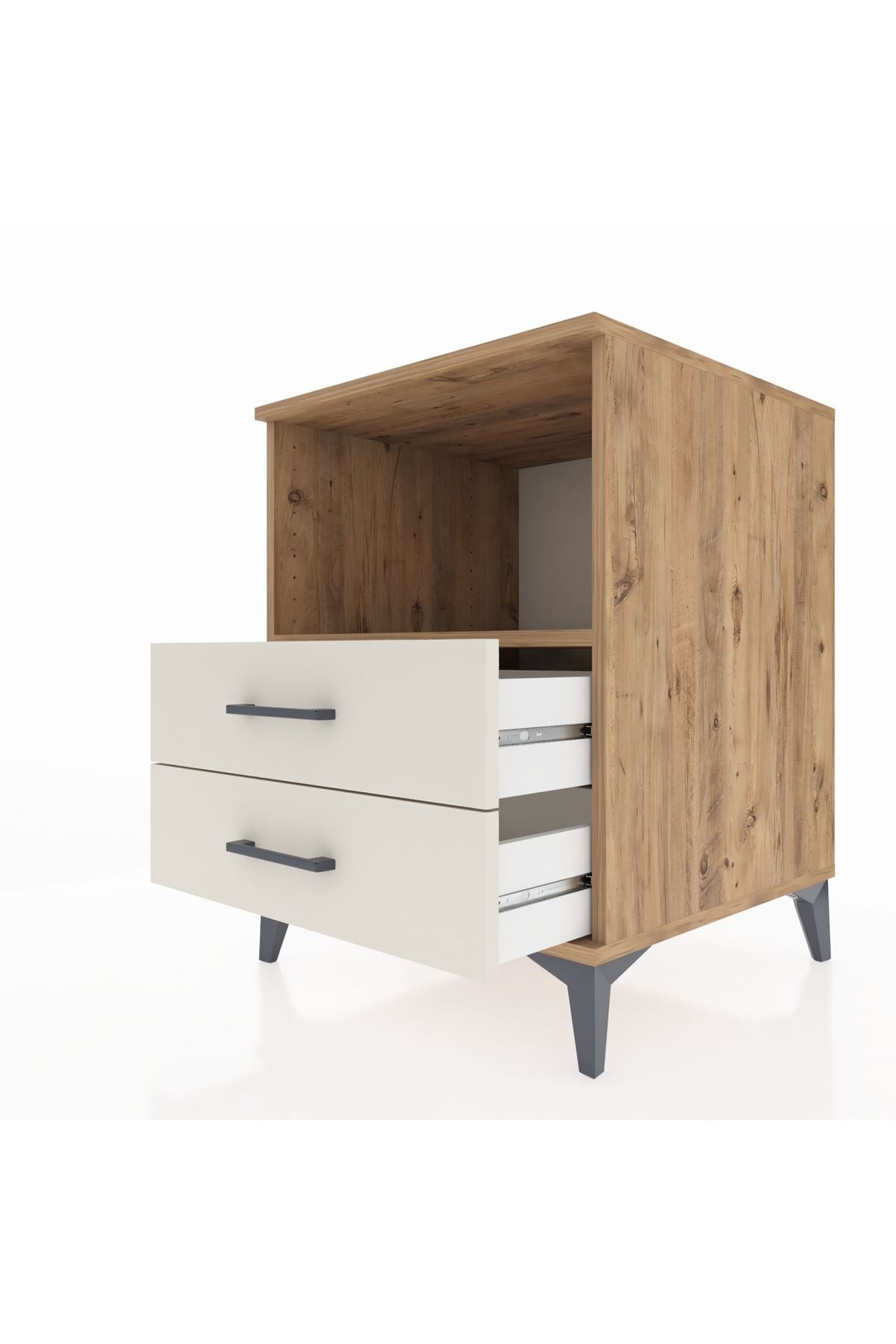 Kronos Komodin Tek Raflı 2 Çekmeceli 60x59x80 - S79M003V7C