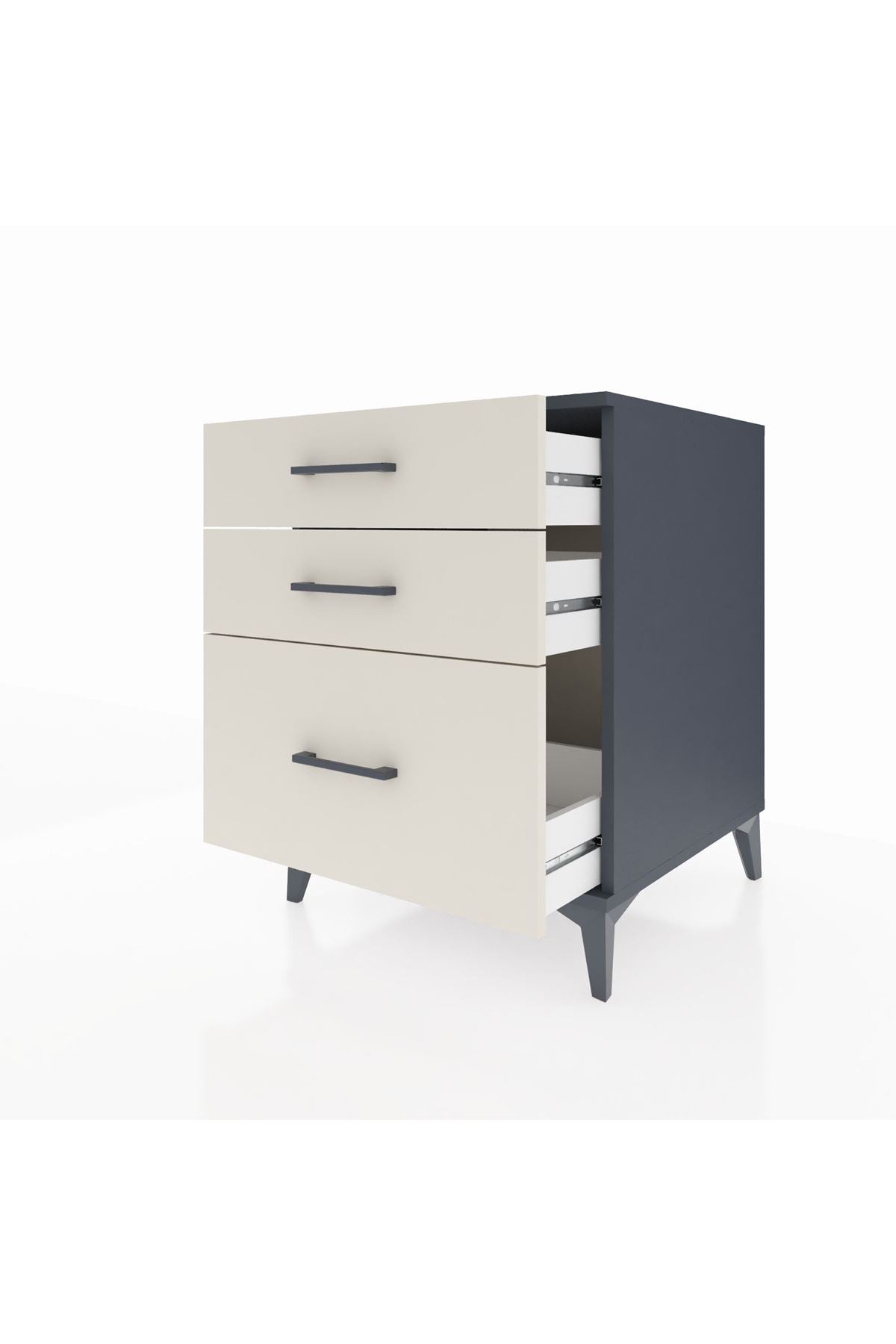 Kronos Komodin 3 Çekmeceli 60x59x80 - S79M005V4C
