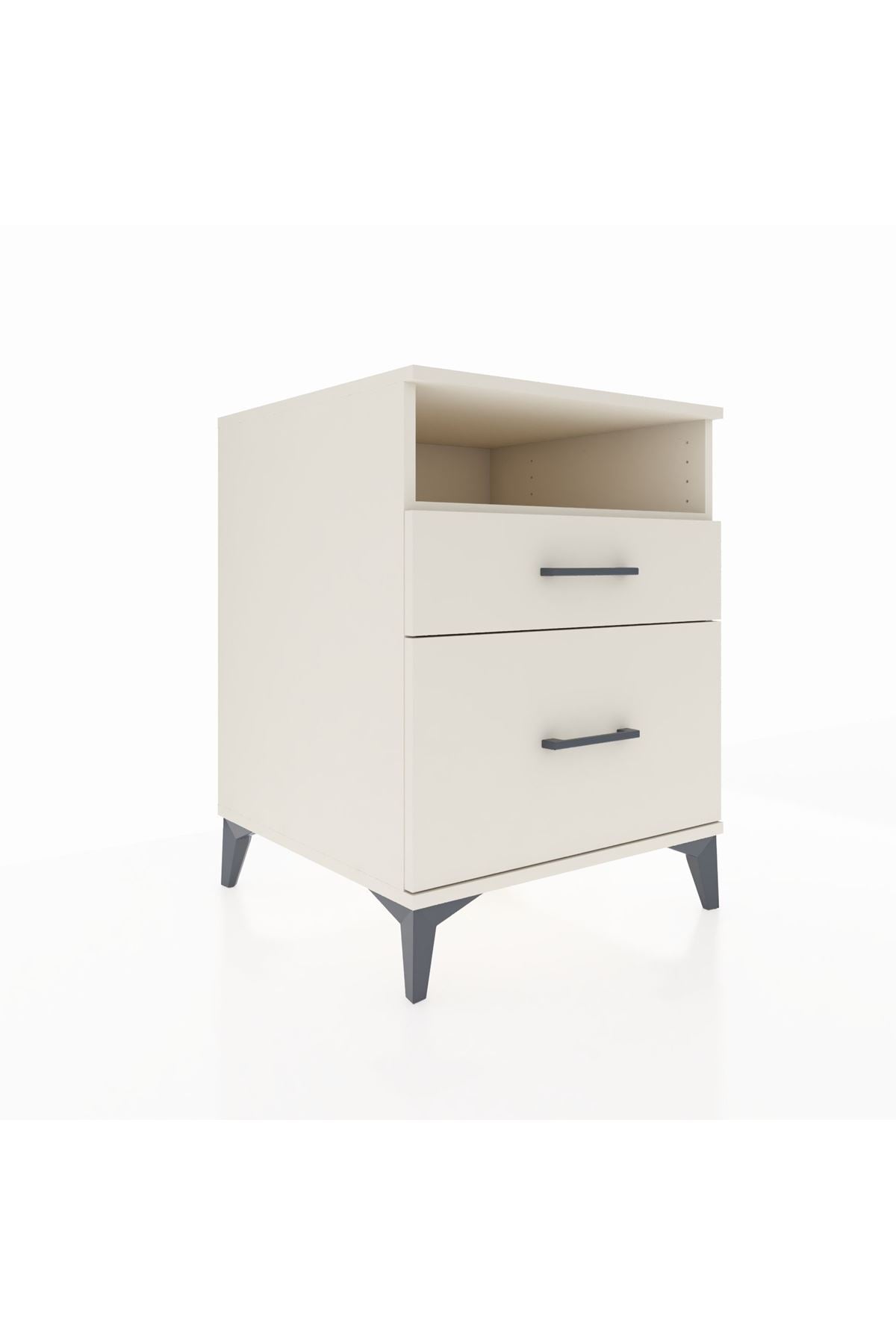 Kronos Komodin Tek Raflı 2 Çekmeceli 60x59x80 - S79M006V1C