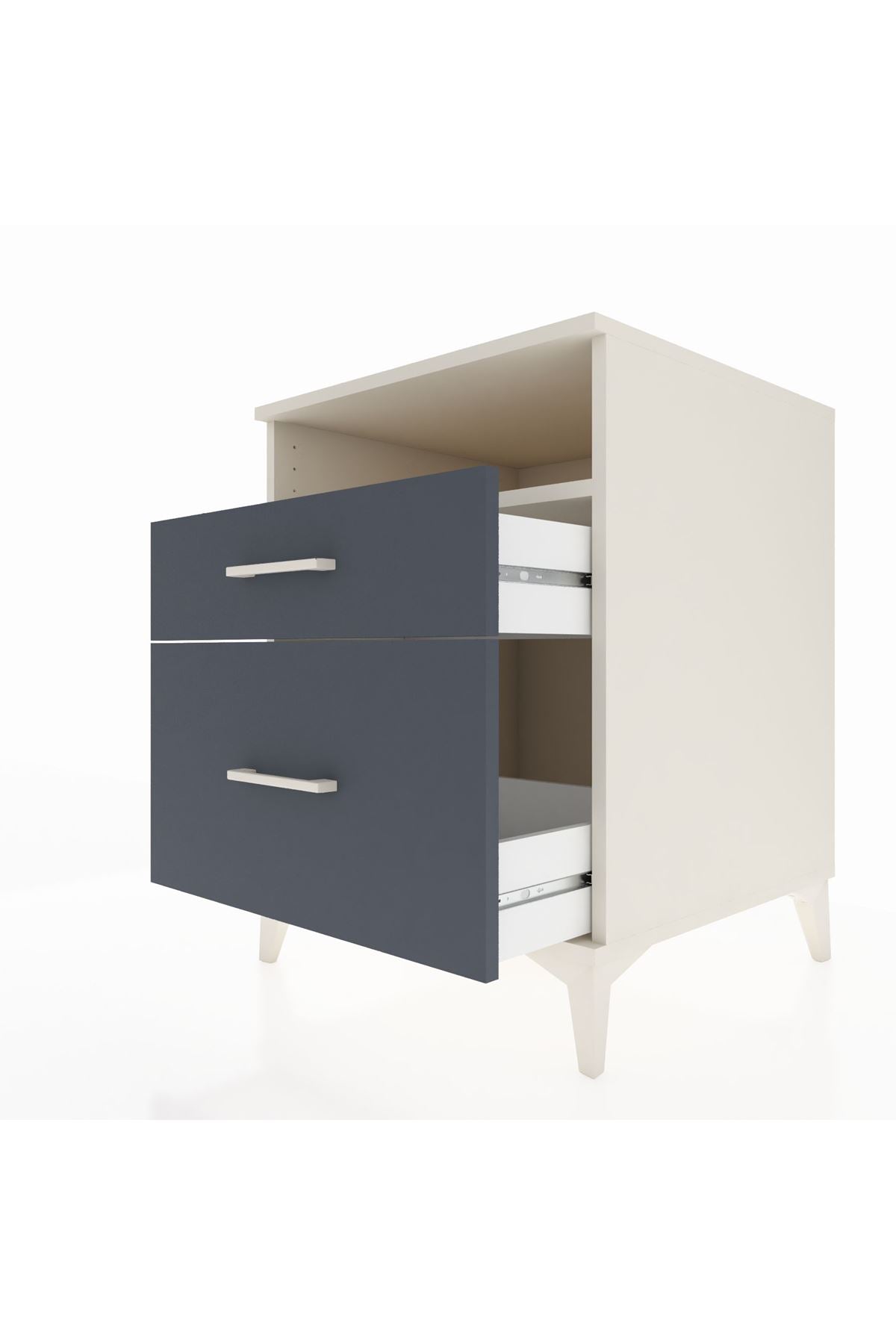 Kronos Komodin Tek Raflı 2 Çekmeceli 60x59x80 - S79M006V2C