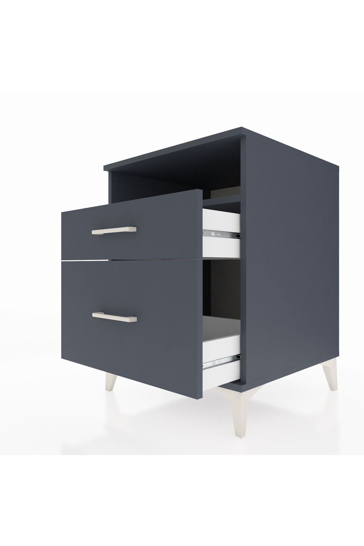 Kronos Komodin Tek Raflı 2 Çekmeceli 60x59x80 - S79M006V5C