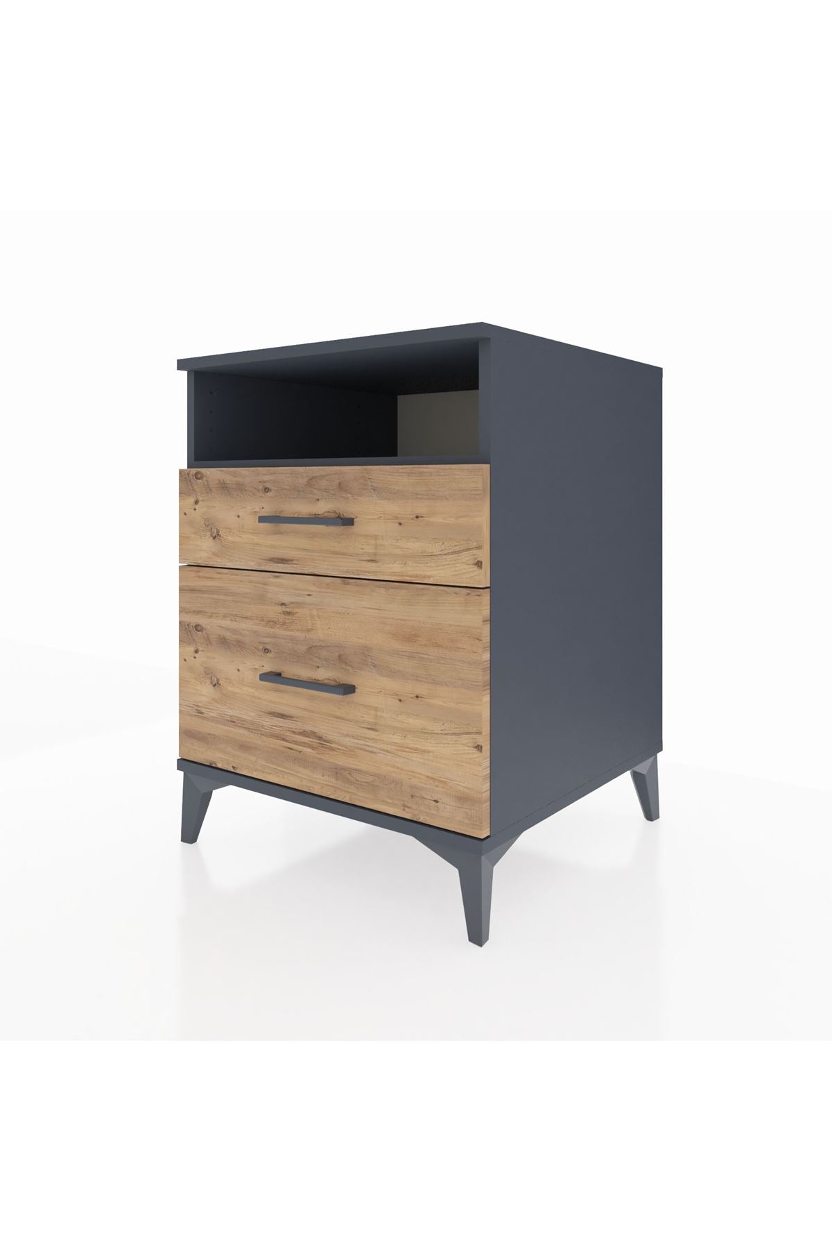 Kronos Komodin Tek Raflı 2 Çekmeceli 60x59x80 - S79M006V6C