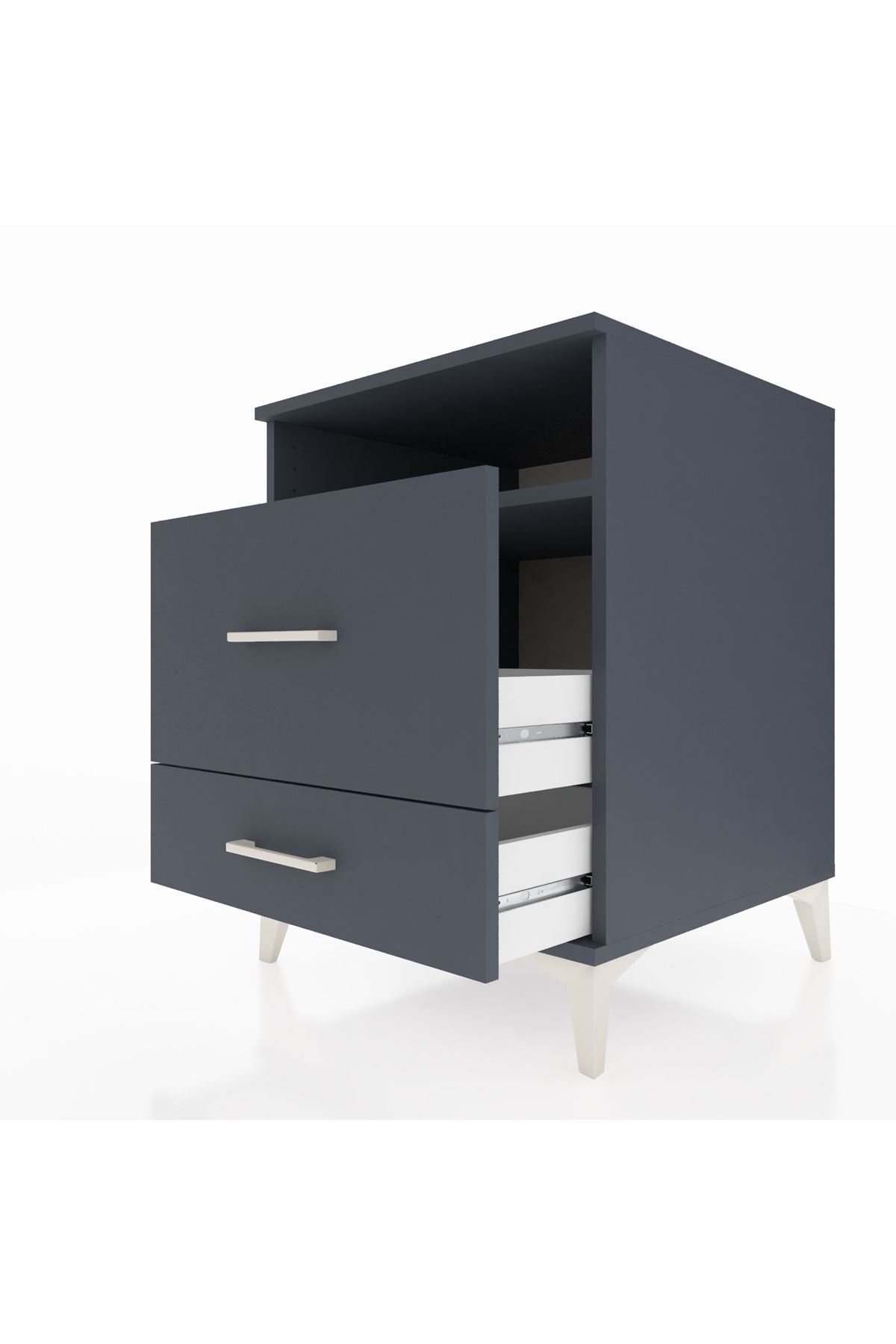 Kronos Komodin Tek Raflı 2 Çekmeceli 60x59x80 - S79M007V5C
