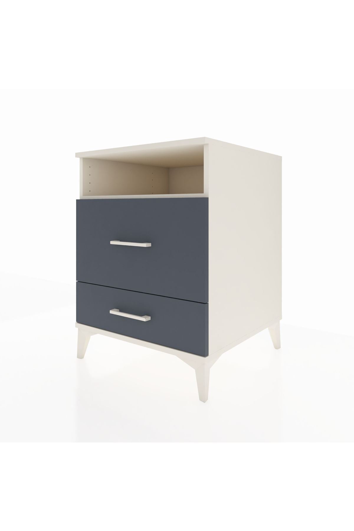 Kronos Komodin Tek Raflı 2 Çekmeceli 60x59x80 - S79M008V2C